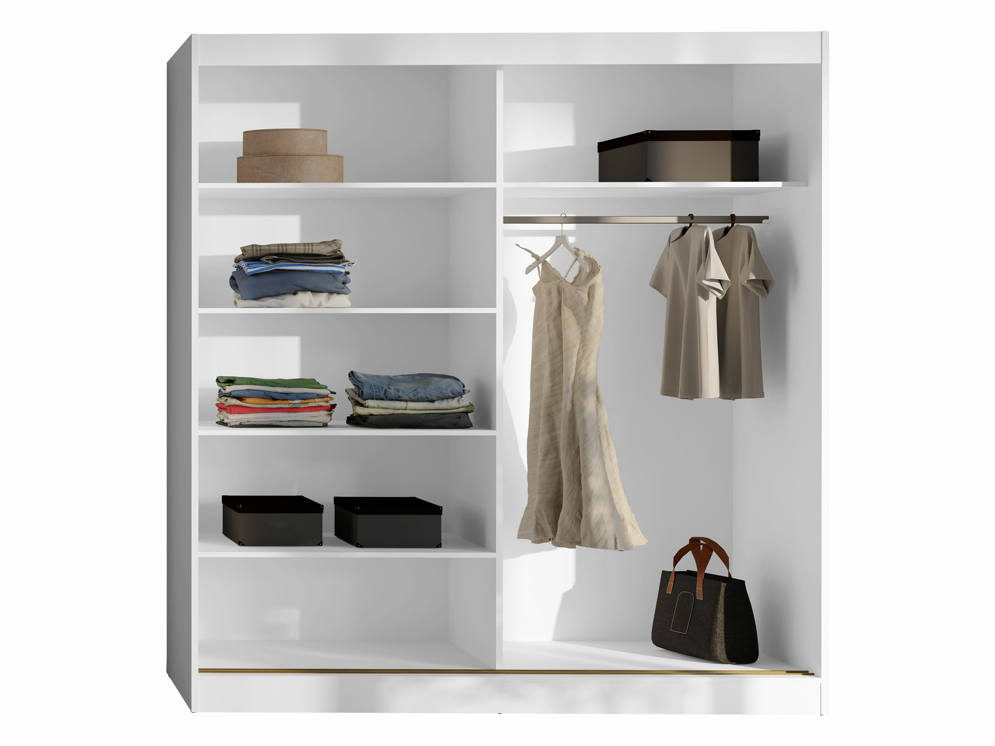 Gardróbszekrény Toledo 133 (Fekete)