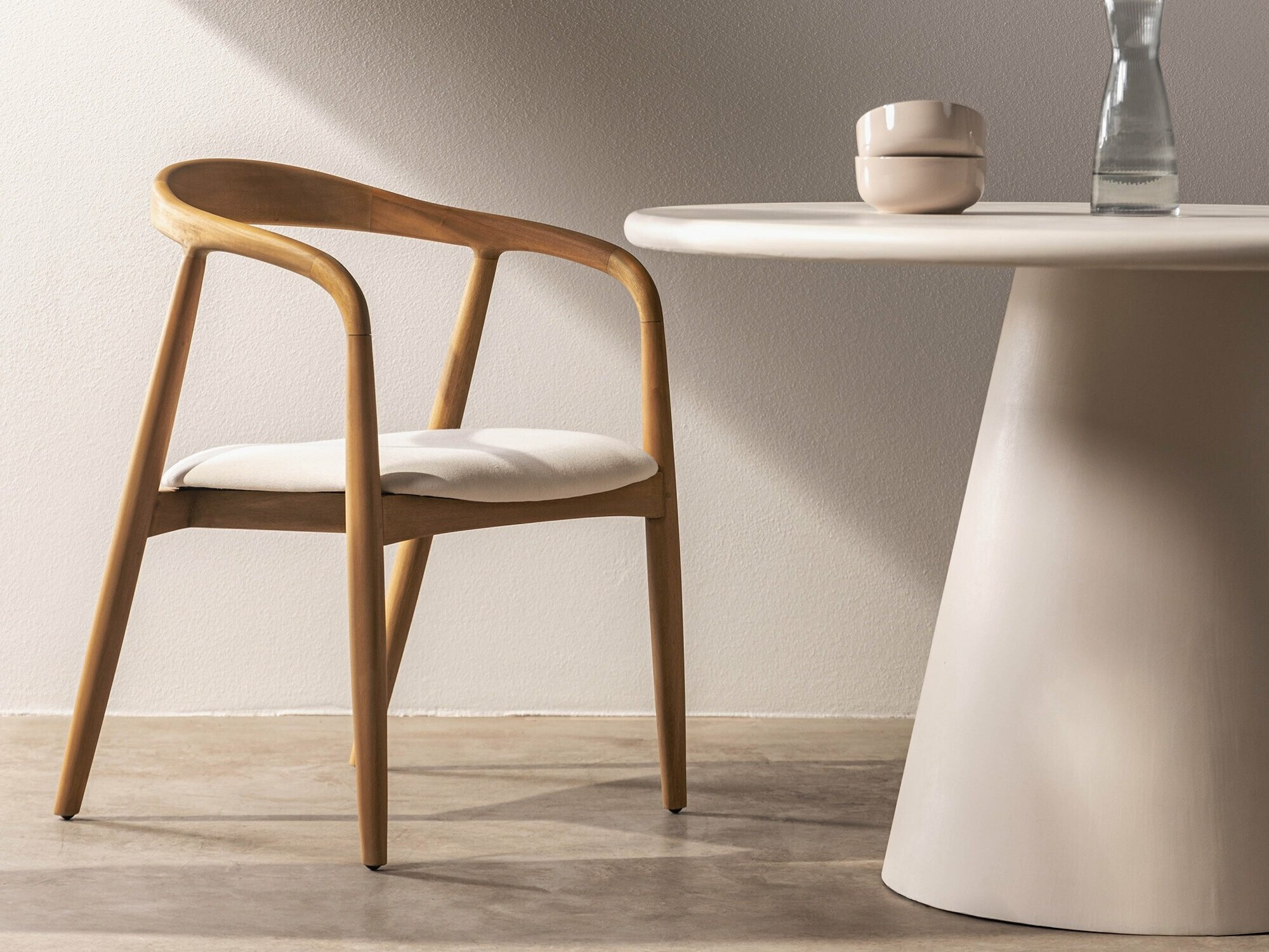 Szék Burleson 247 (Világos fa + Krém)