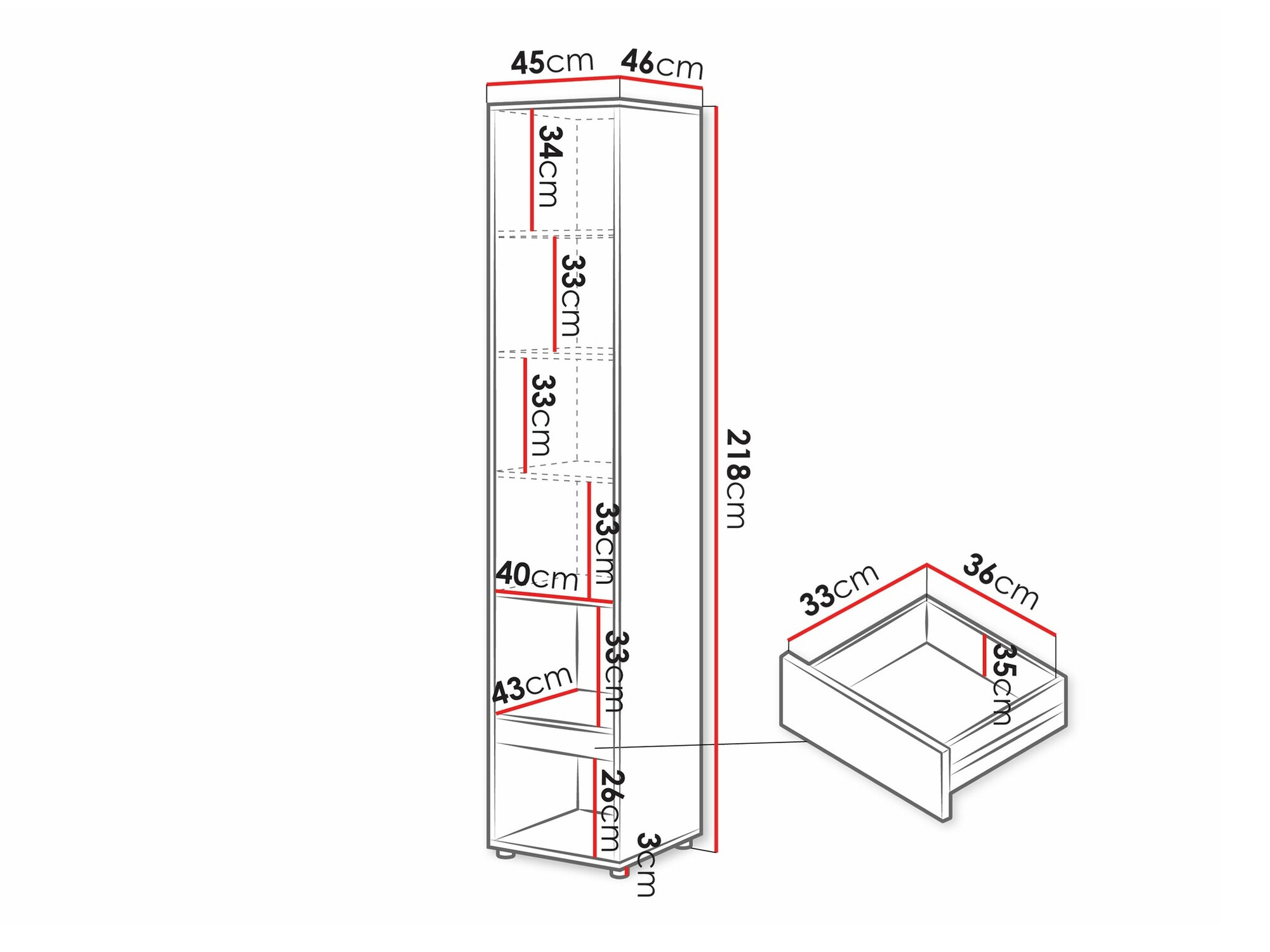 Bútorkészlet Concept Pro Lenart Levfere 144 (Fehér)