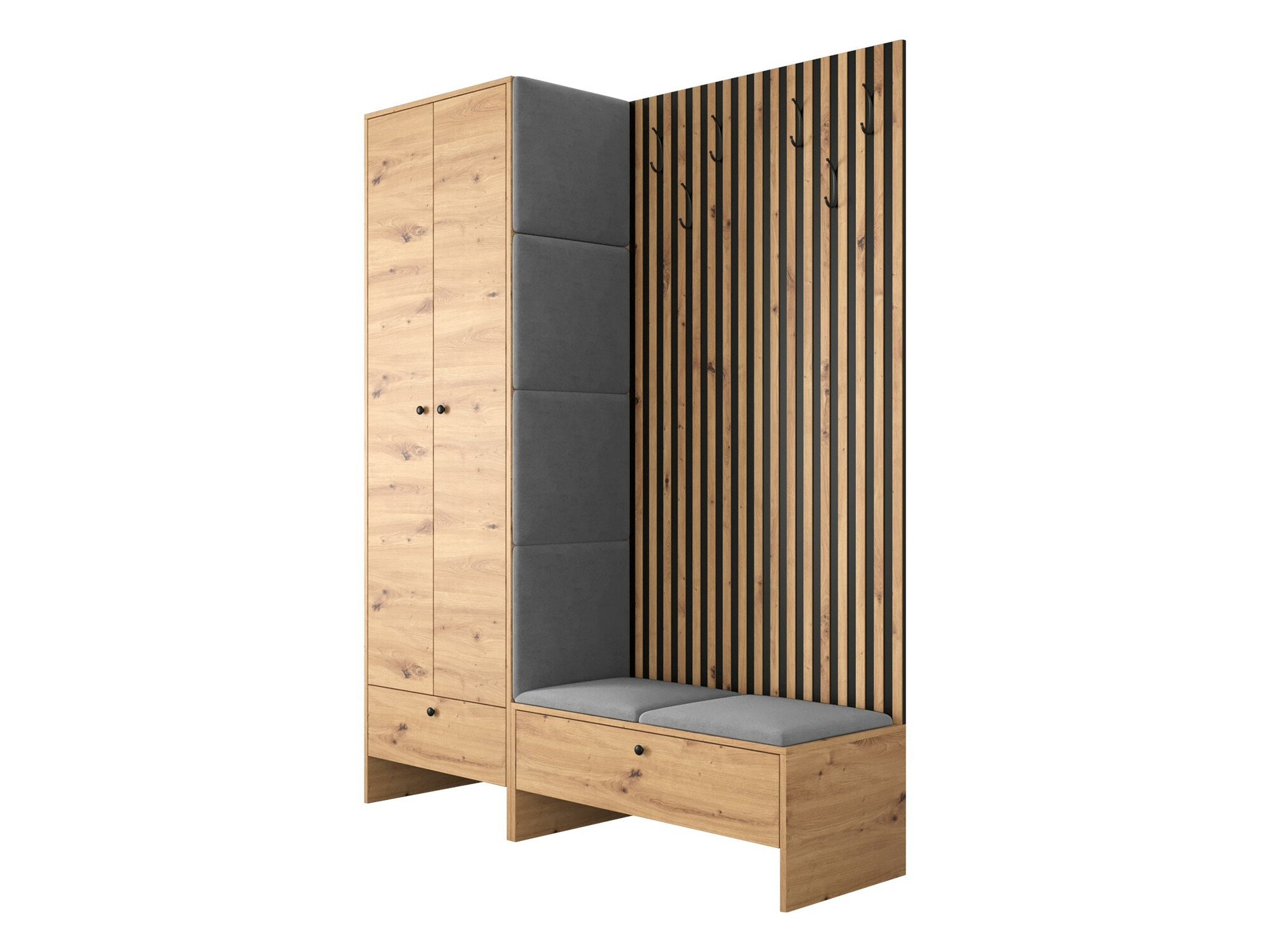 Előszoba garnitúra Donio III (Artisan tölgy + Manila 16)