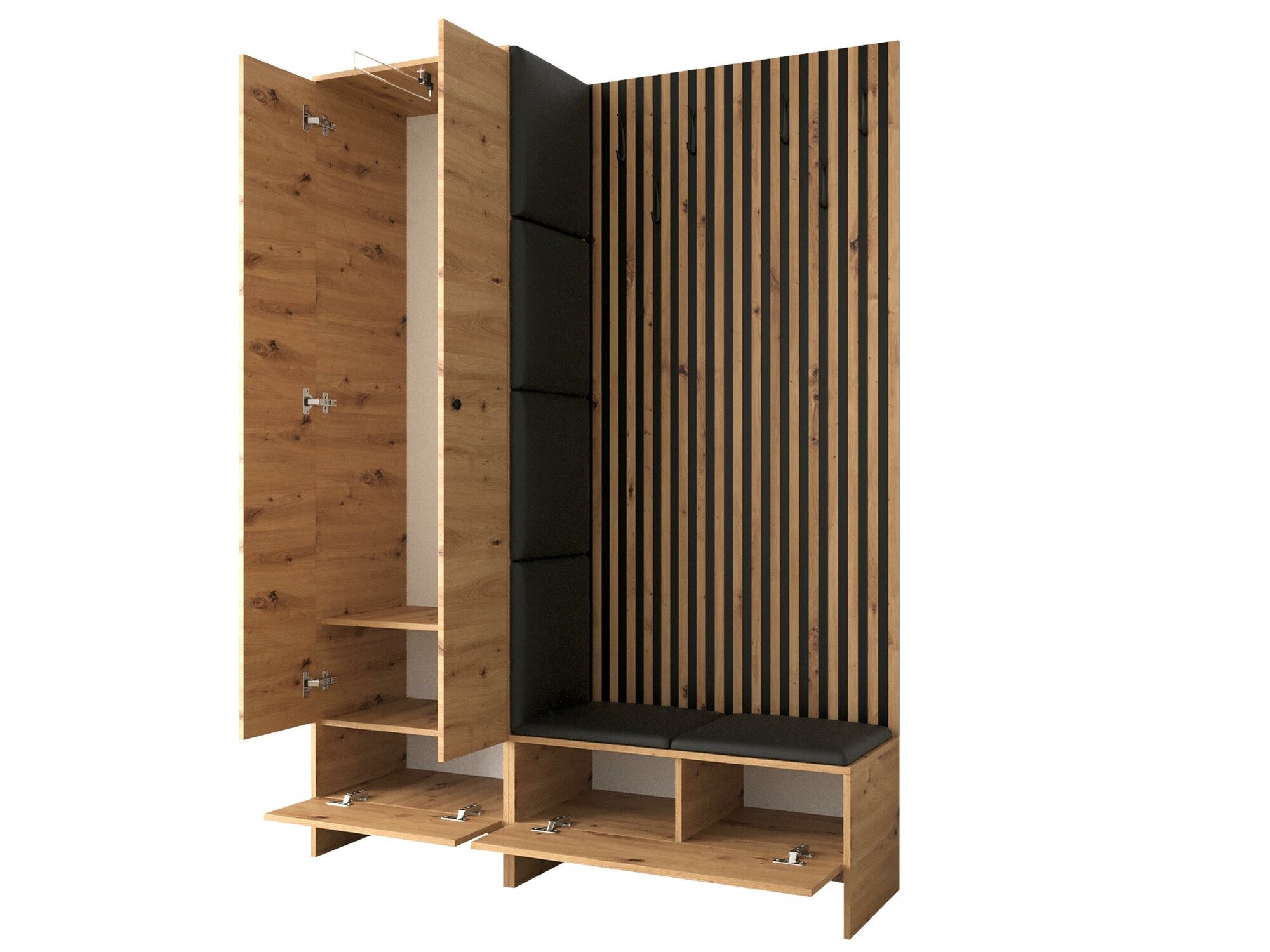 Előszoba garnitúra Donio III (Artisan tölgy + Manila 18)