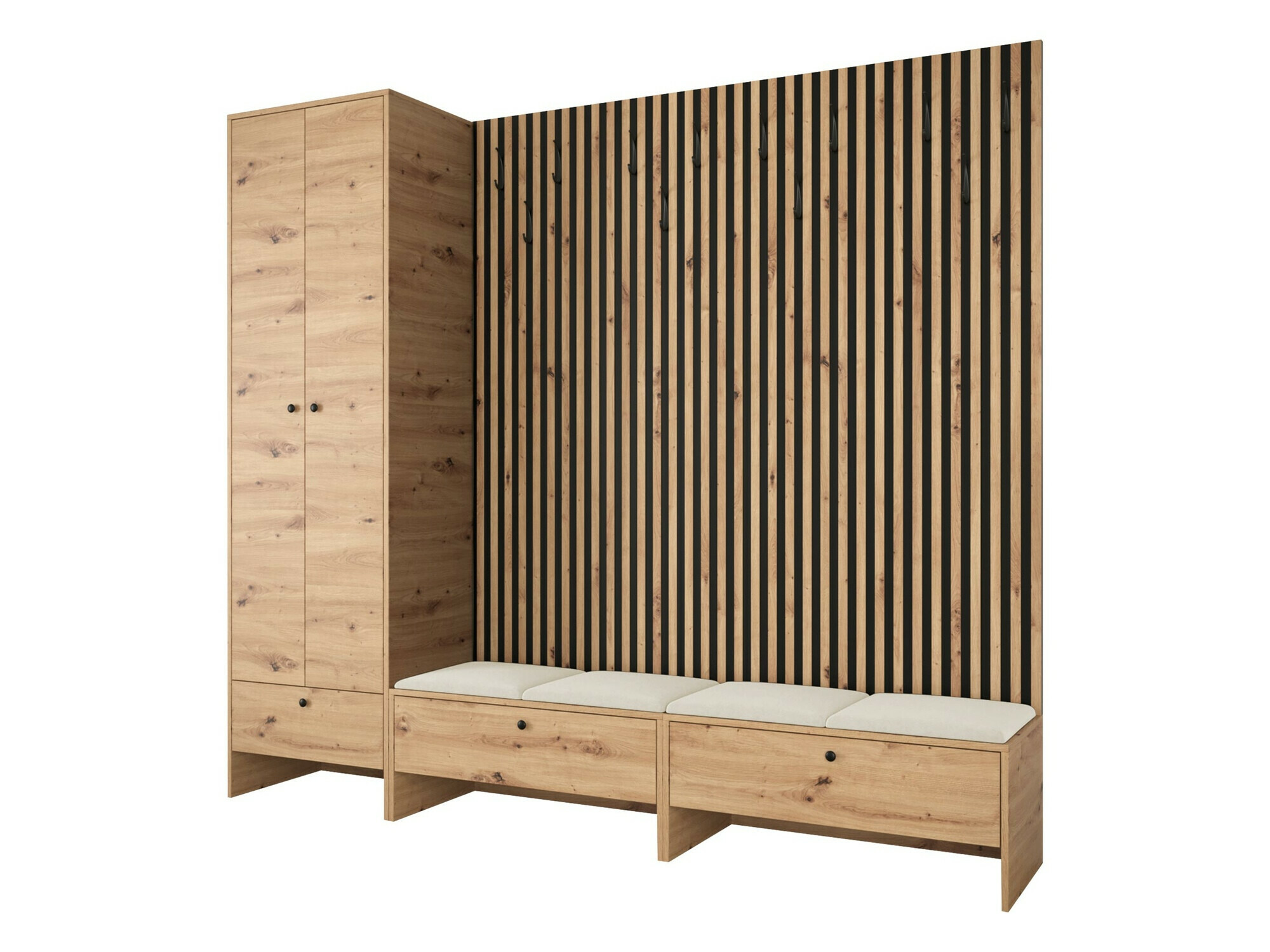 Előszoba garnitúra Donio VI (Artisan tölgy + Manila 02)