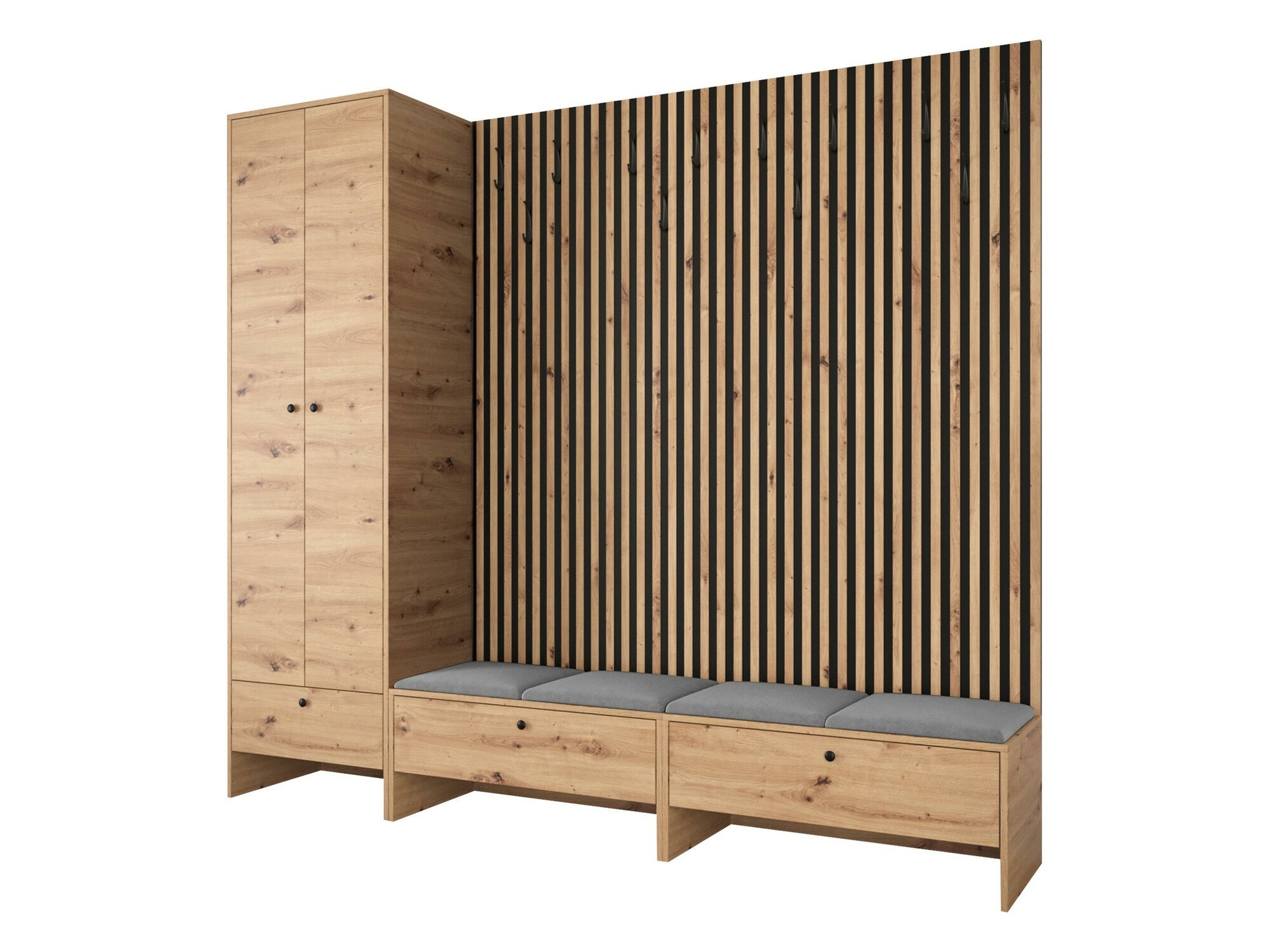 Előszoba garnitúra Donio VI (Artisan tölgy + Manila 16)