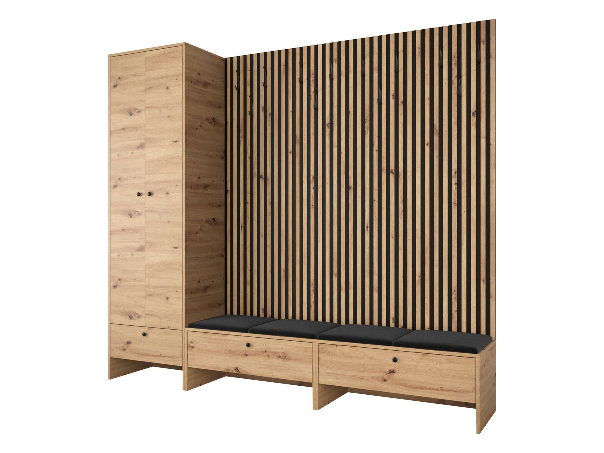 Előszoba garnitúra Donio VI (Artisan tölgy + Manila 18)