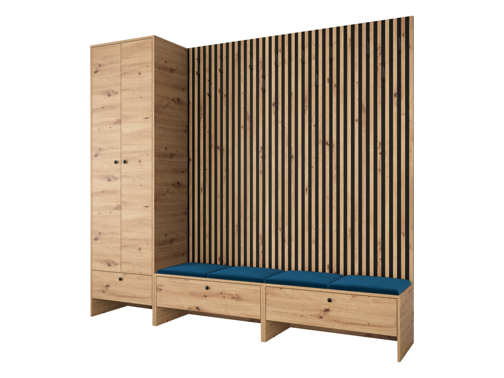 Előszoba garnitúra Donio VI (Artisan tölgy + Manila 26)