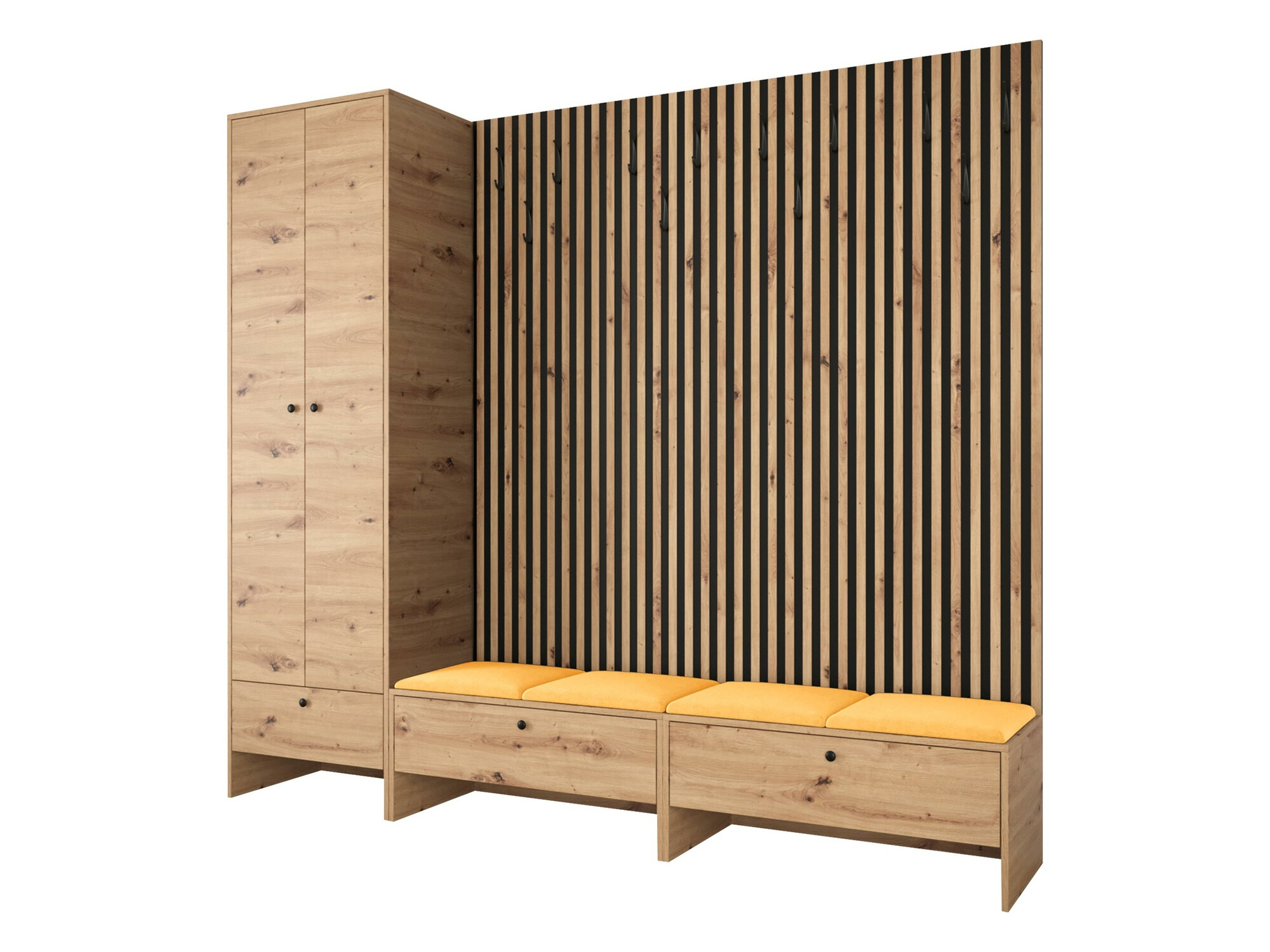 Előszoba garnitúra Donio VI (Artisan tölgy + Manila 32)