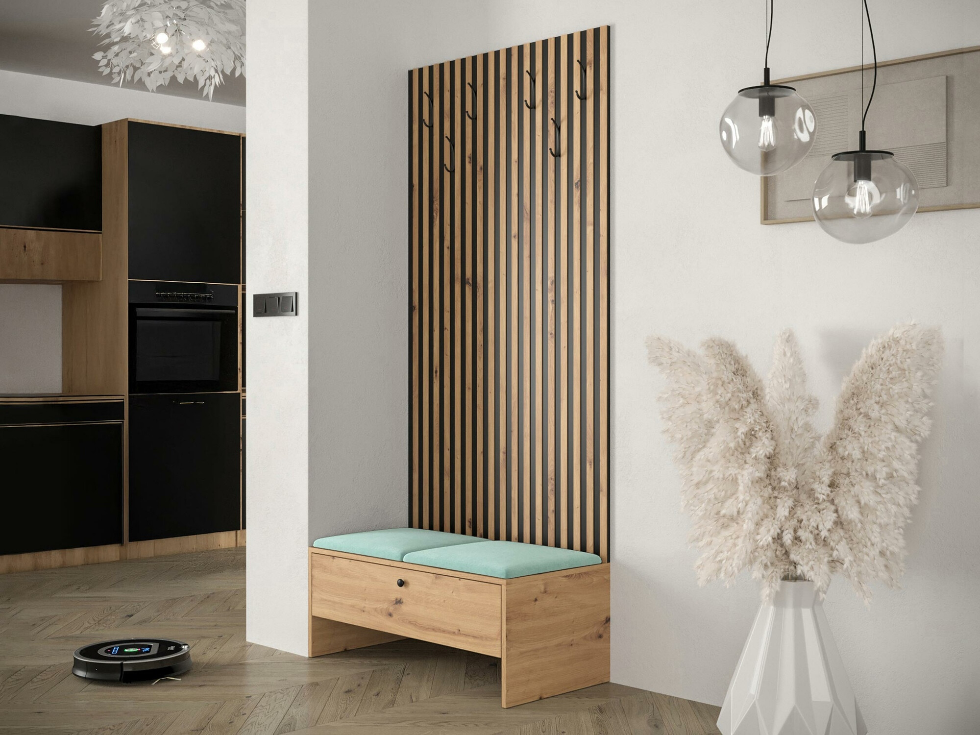 Előszoba garnitúra Hartford 321 (Artisan tölgy + Manila 11)