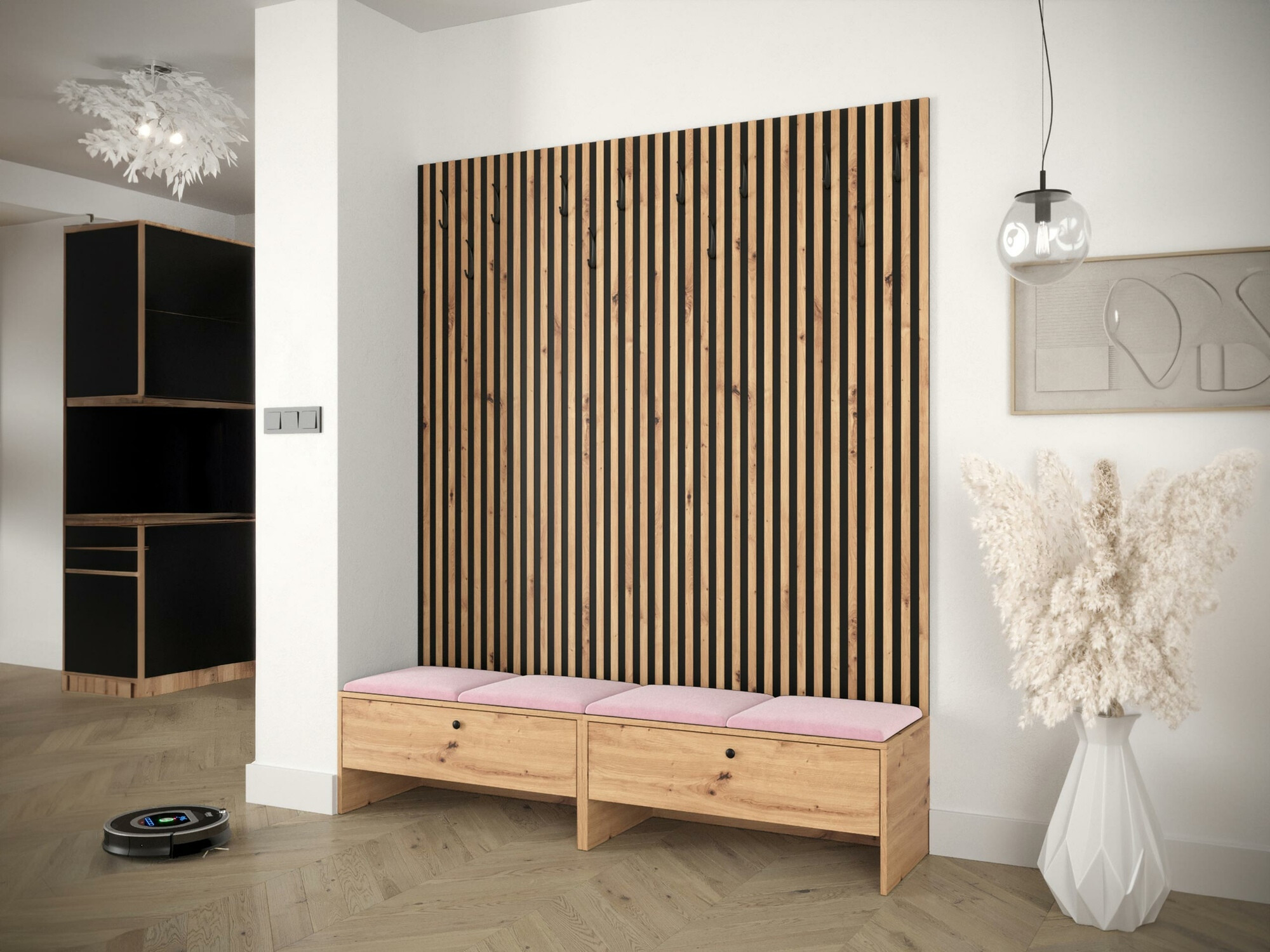 Előszoba garnitúra Hartford 485 (Artisan tölgy + Manila 09)