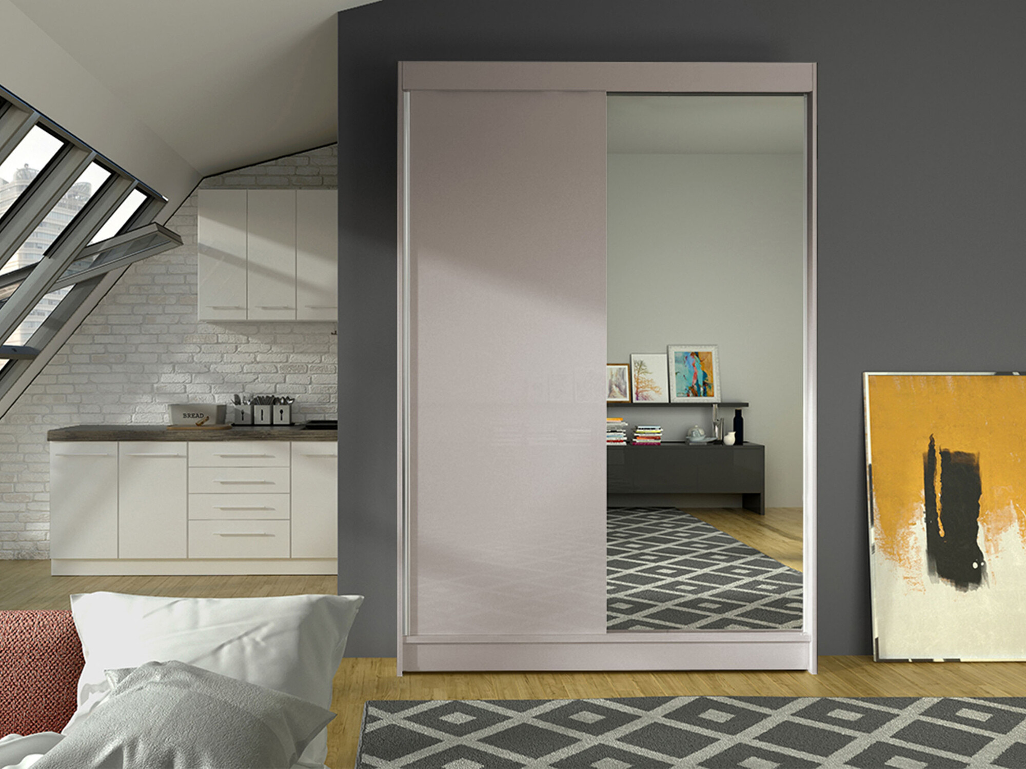 Gardróbszekrény Closico 147 (Kasmír)