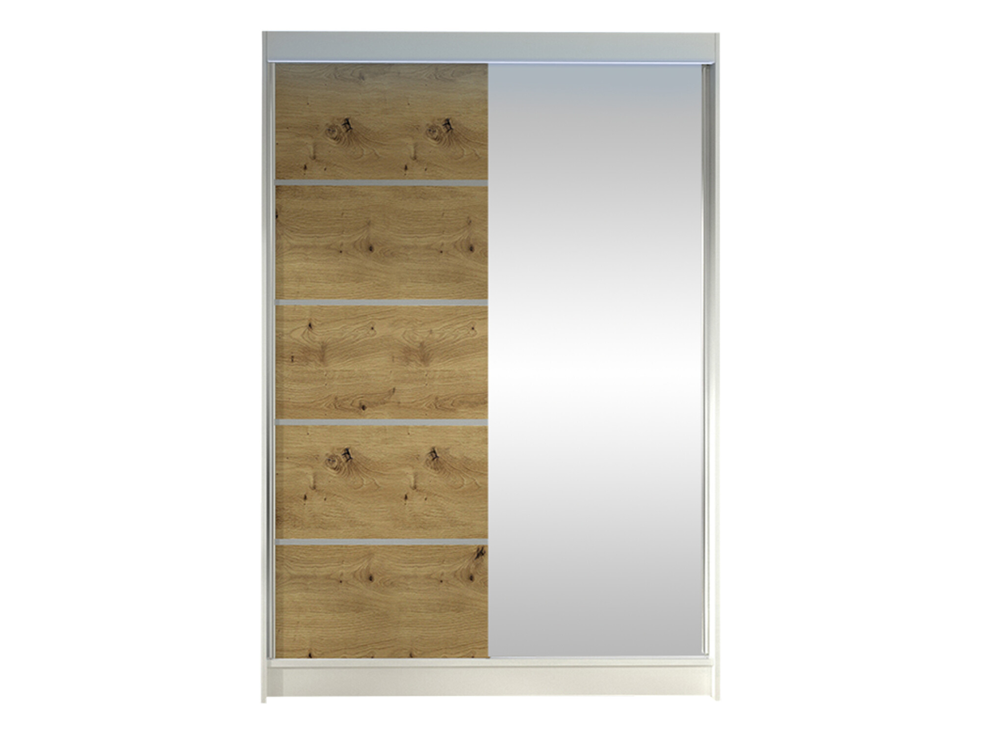 Gardróbszekrény Closico 149 (Fehér + Artisan tölgy)