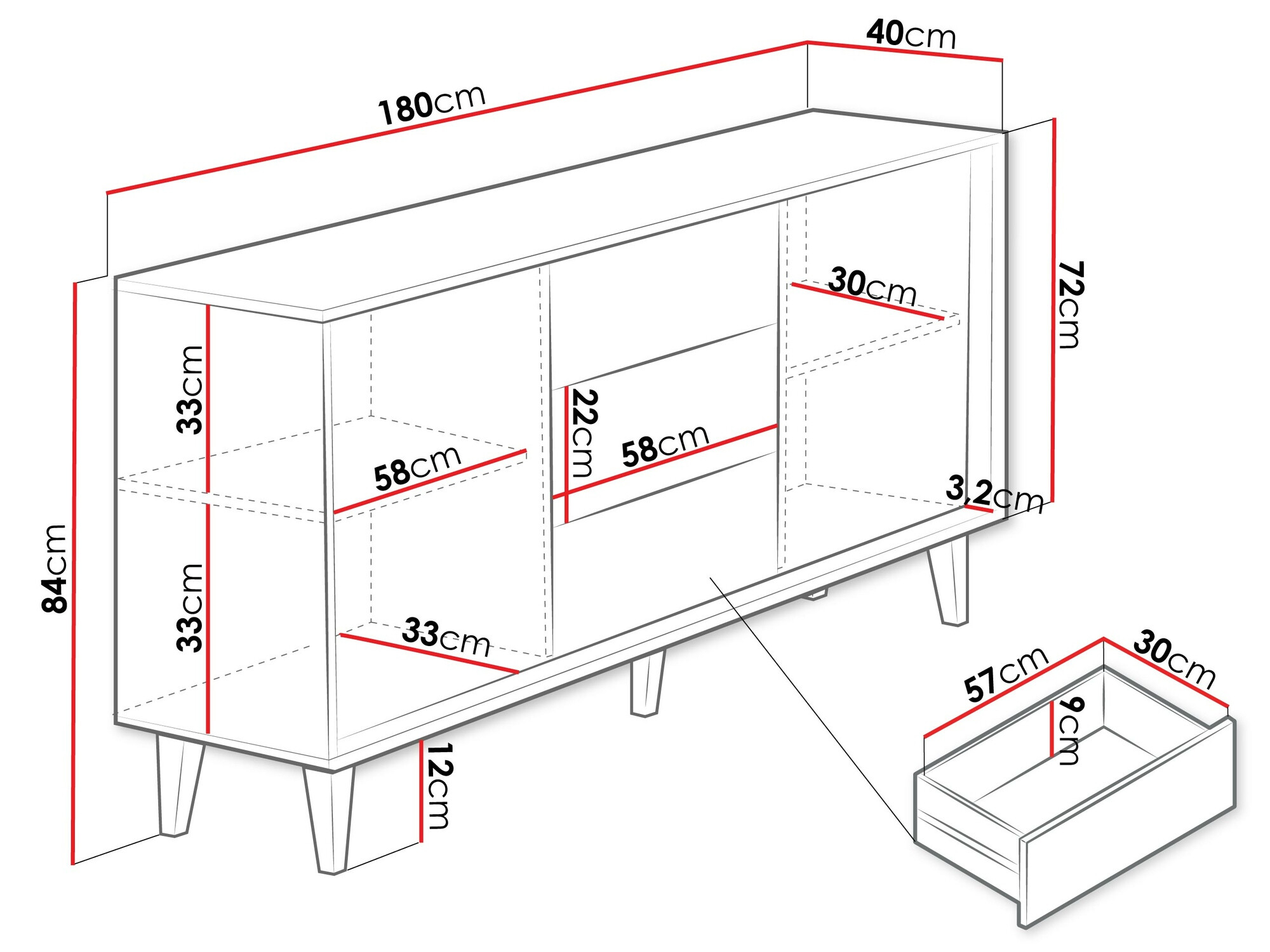 Komód Comfivo Romtori 101