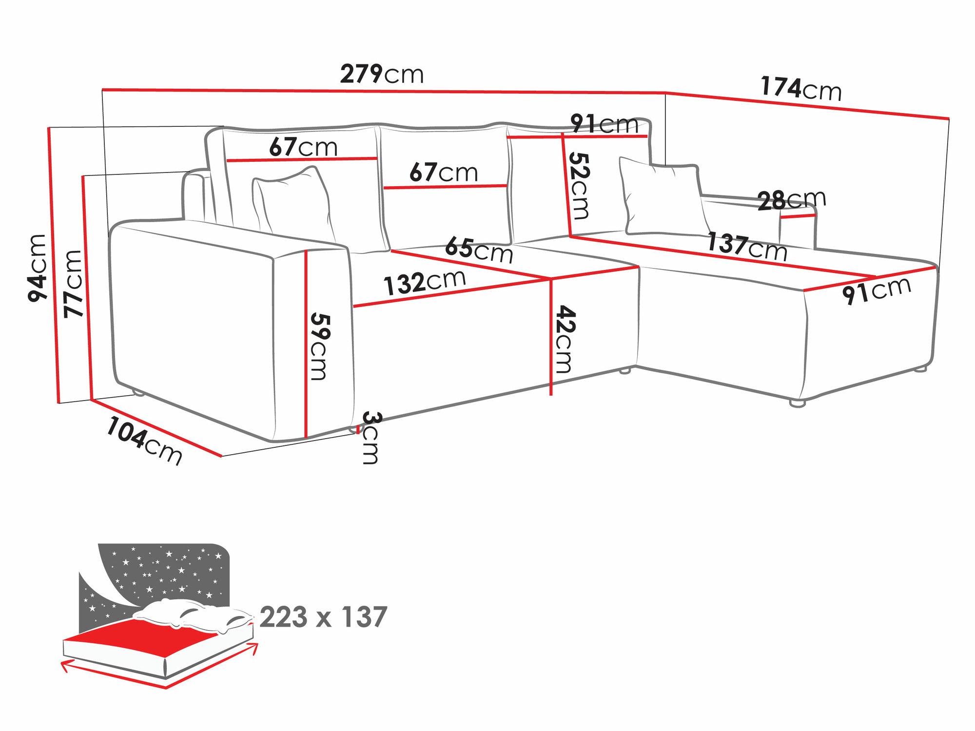 Sarokkanapé Clovis 108 (Poso 22)