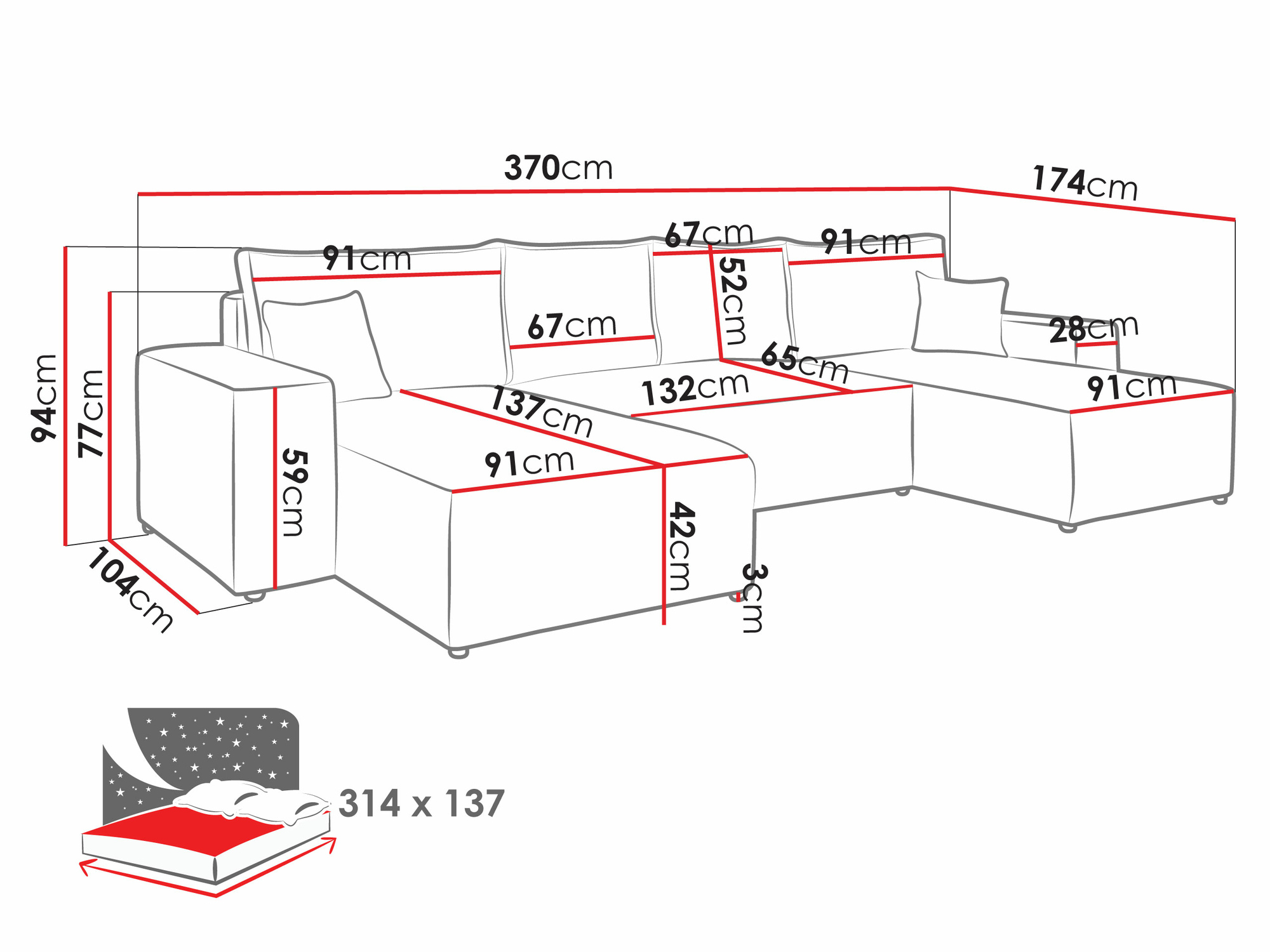 Sarokkanapé Clovis 109 (Poso 22)