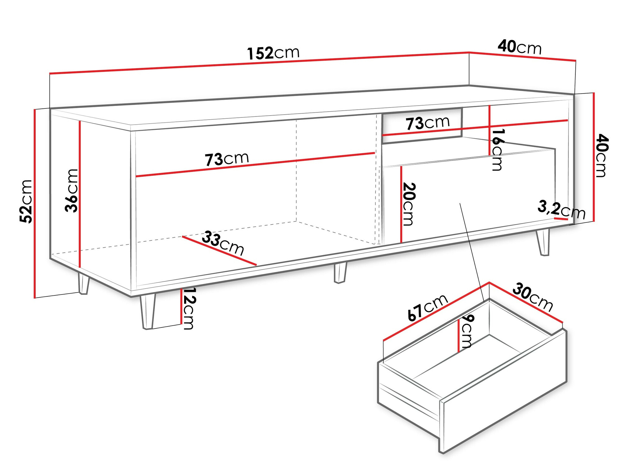 TV-állvány Comfivo Romtori 102