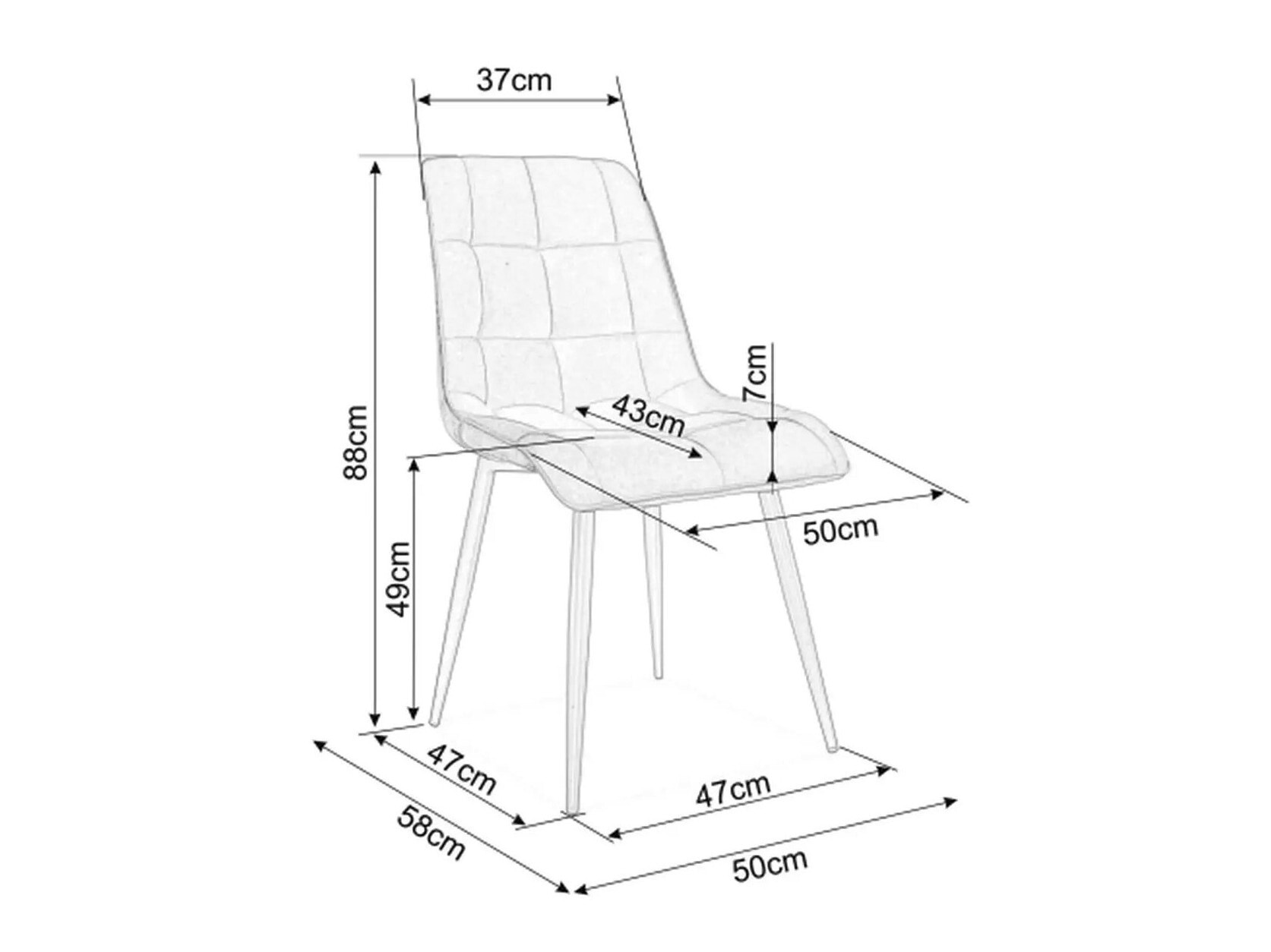 Szék Detroit 752 (Barna)