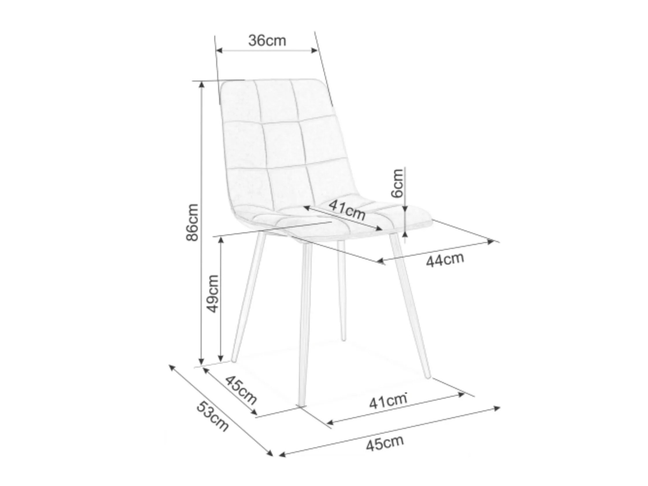 Szék Detroit 755 (Barna)
