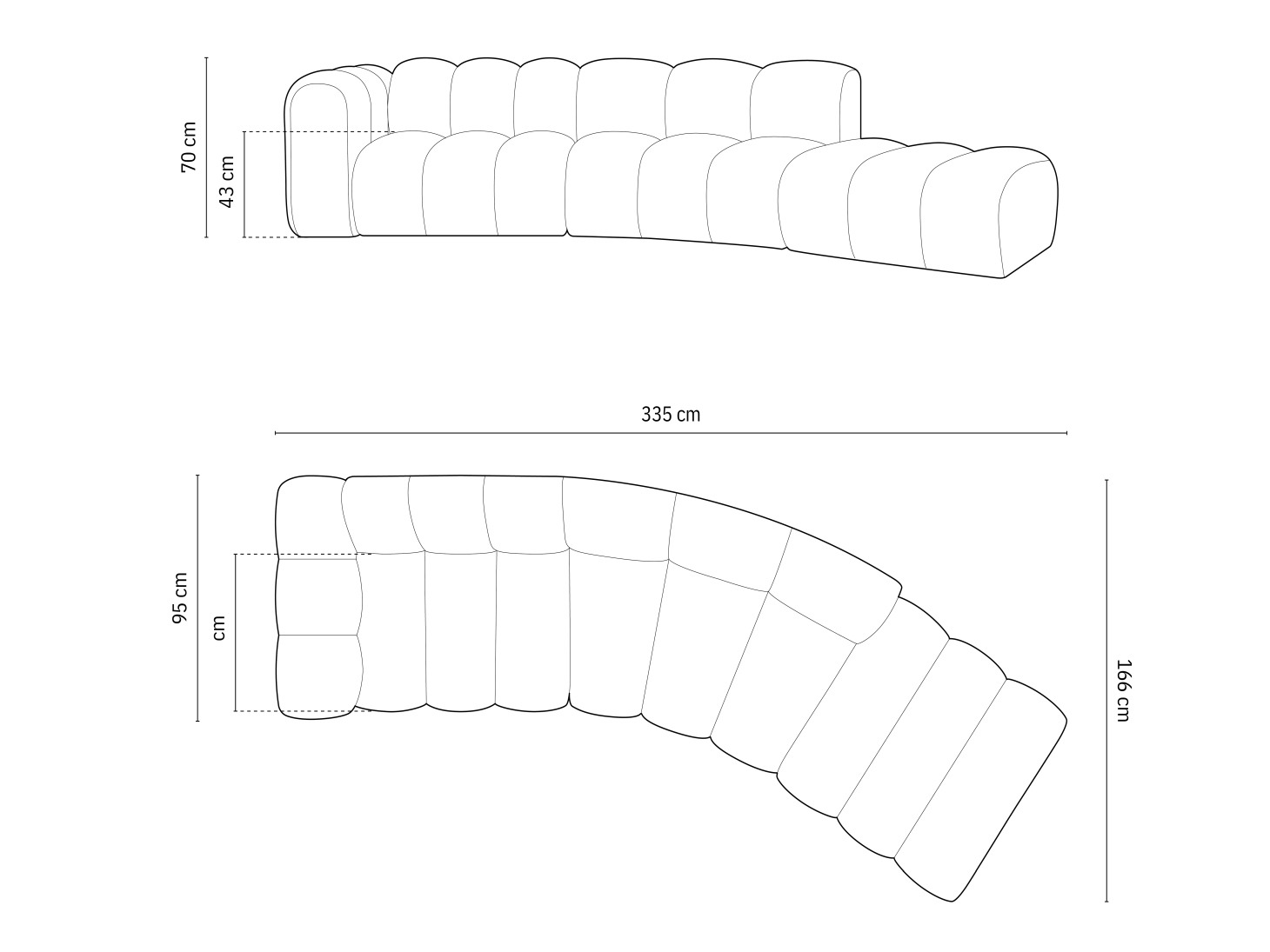 Moduláris sarokkanapé Cirleve 107 (Salvador 19)