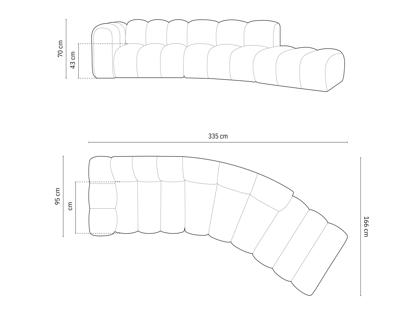 Moduláris sarokkanapé Cirleve 107 (Salvador 10)