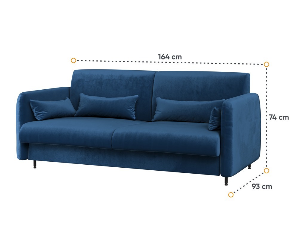 Bútorkészlet Concept Pro Lenart Levfere 139 (Fényes fehér + Fehér + Kék)