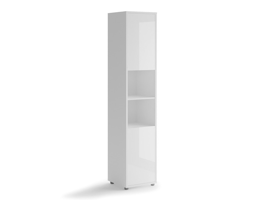 Könyvespolc Concept Pro Lenart III (Fehér + Fényes fehér)