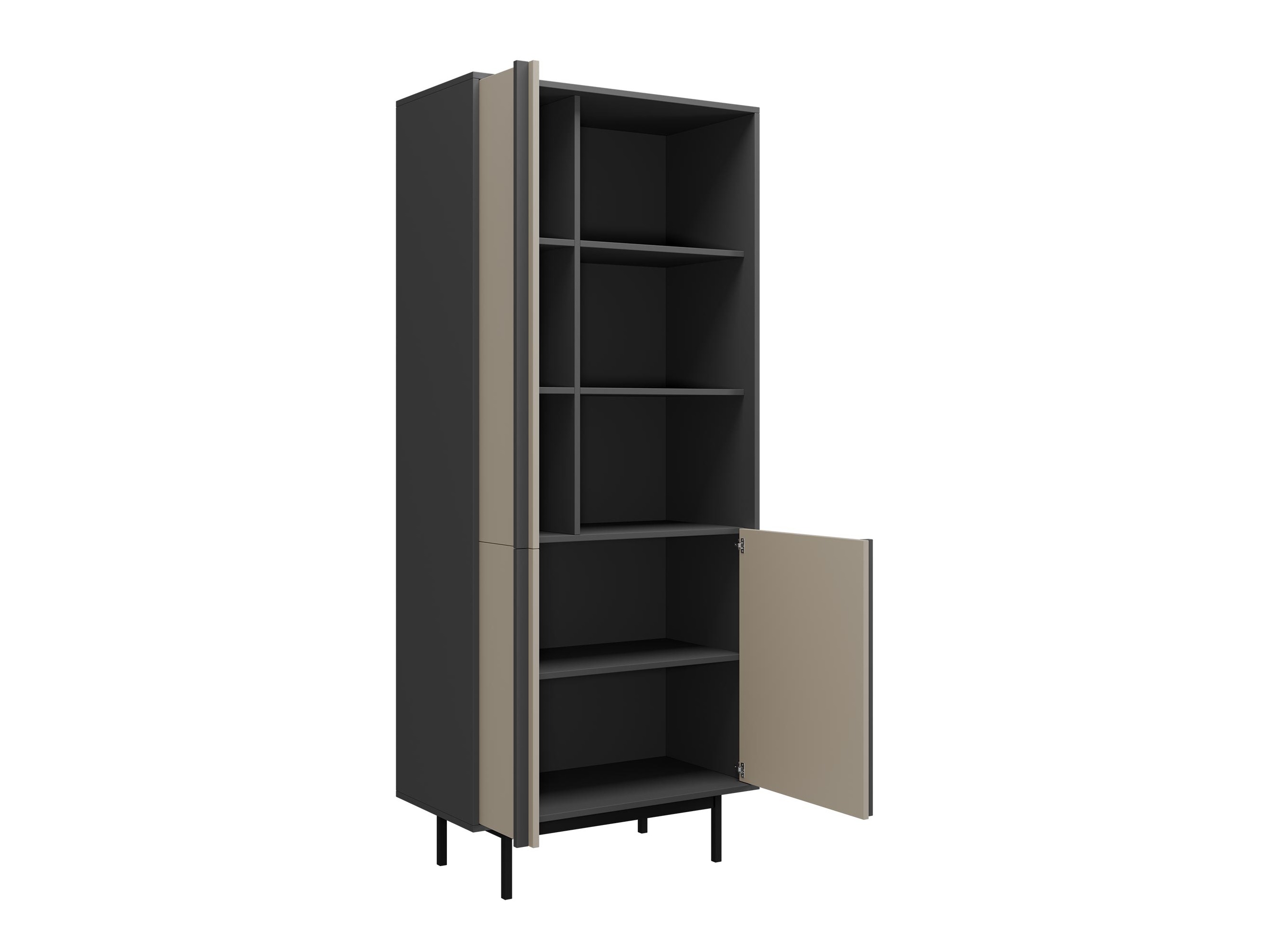 Könyvespolc Levali 101 (Poros zöld)