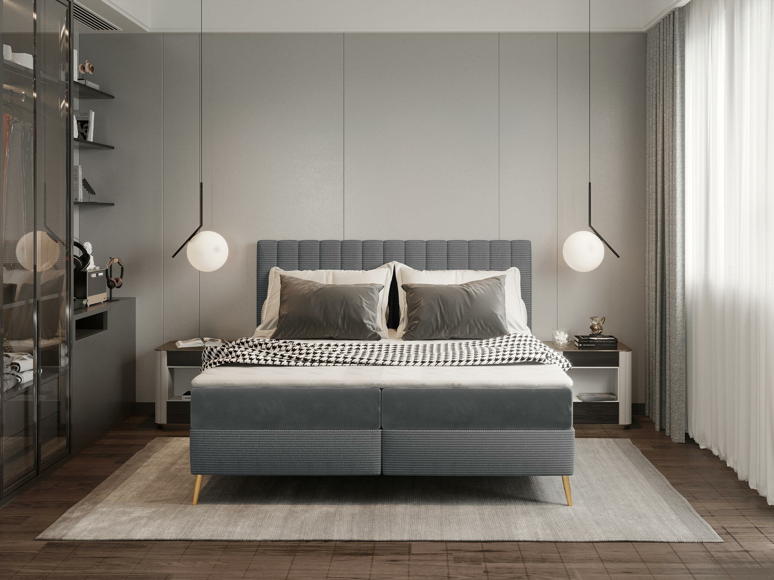 Kontinentális ágy Indiana 159 (Poso 22 + Kronos 22)