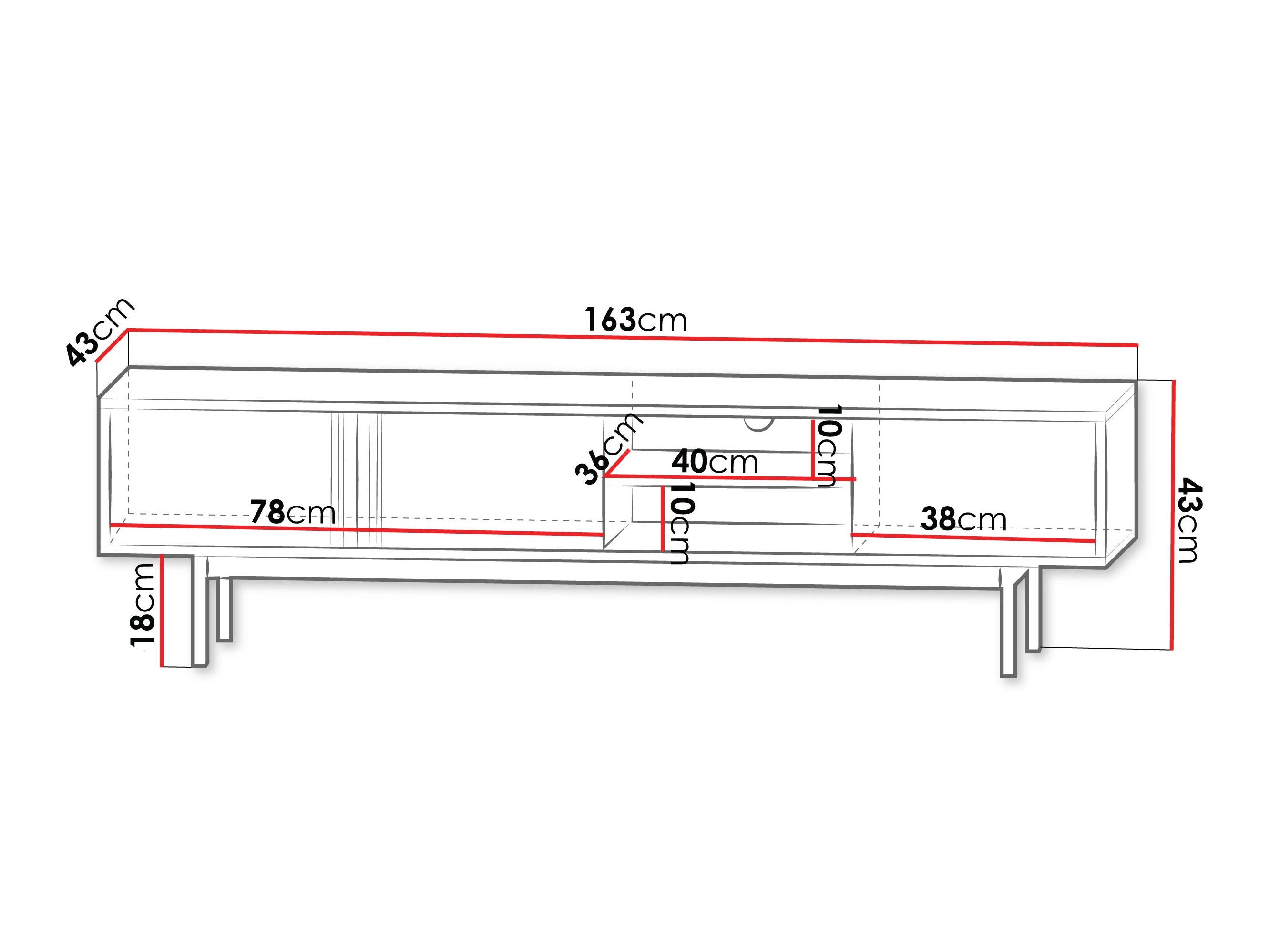 TV-állvány Levali 108 (Bézs)