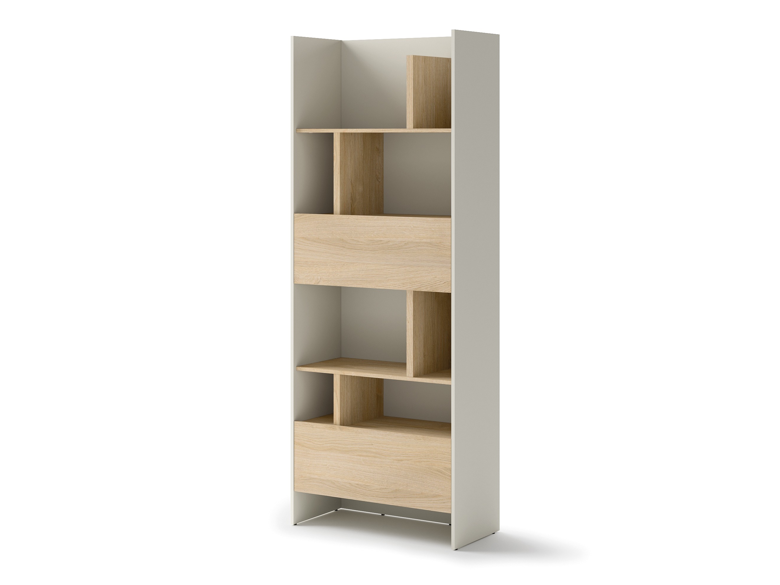 Könyvespolc Concept Pro Lenart V (Kasmír + Tölgy)