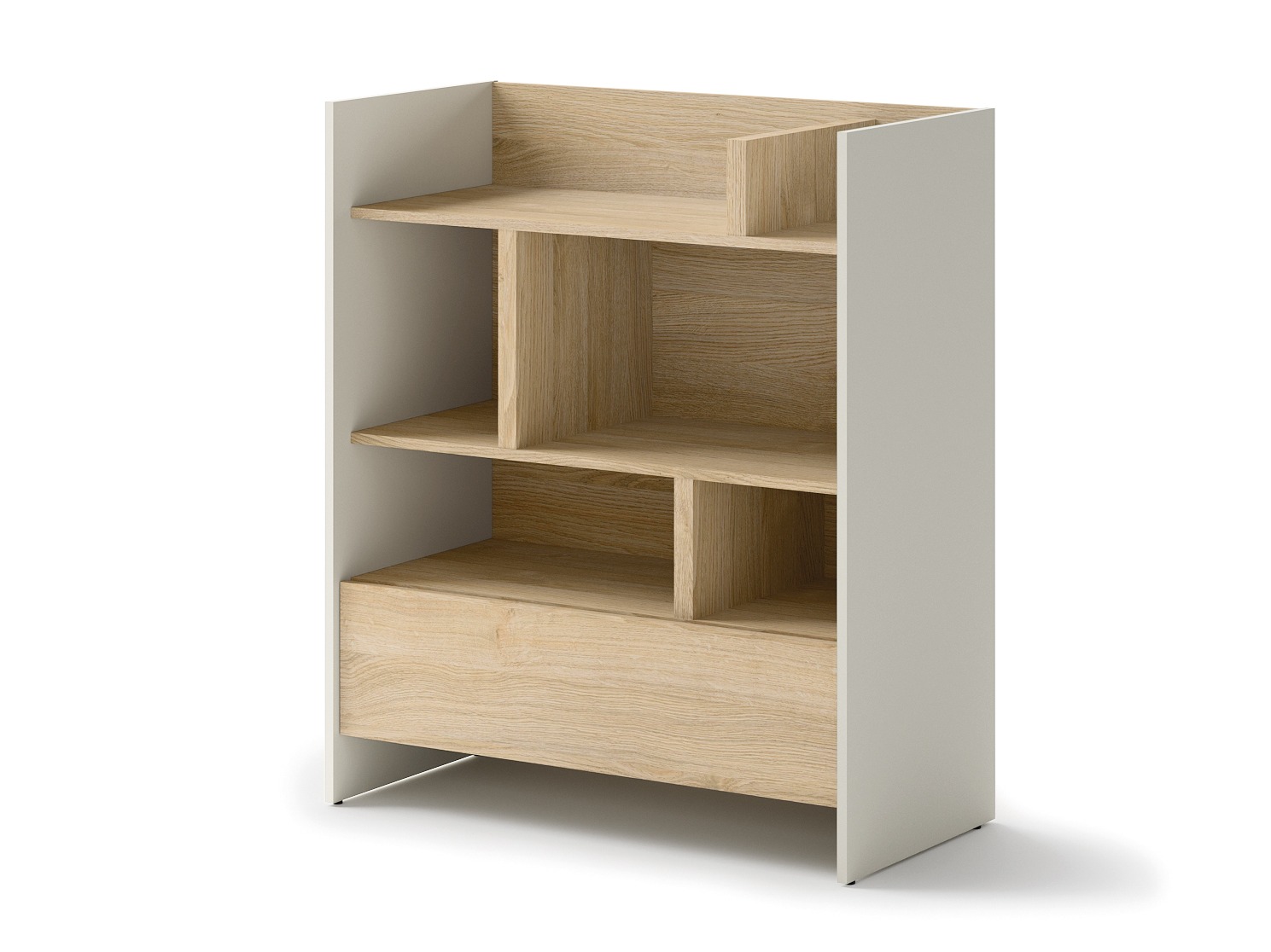 Könyvespolc Concept Pro Lenart VIII (Kasmír + Tölgy)