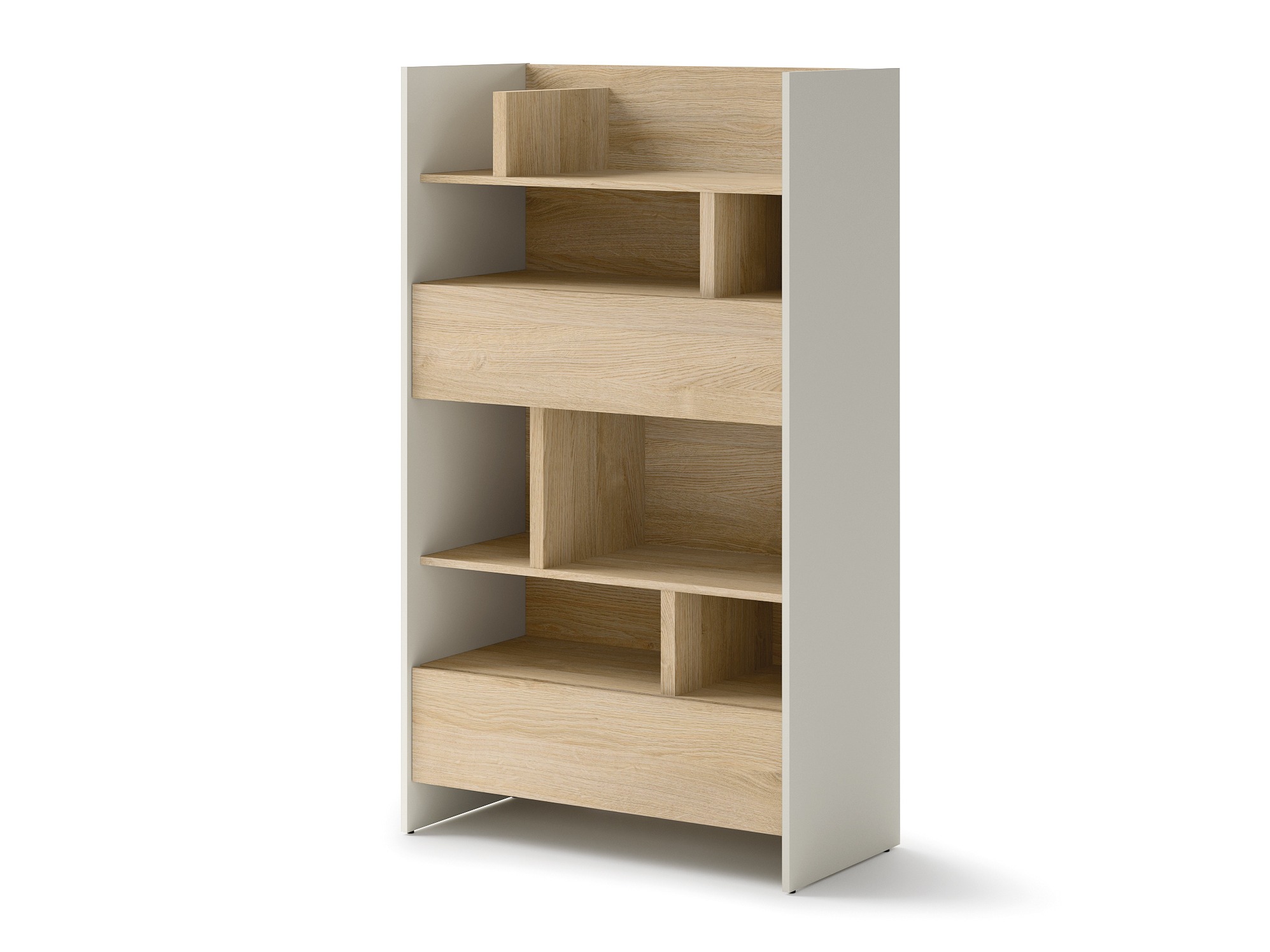 Könyvespolc Concept Pro Lenart X (Kasmír + Tölgy)