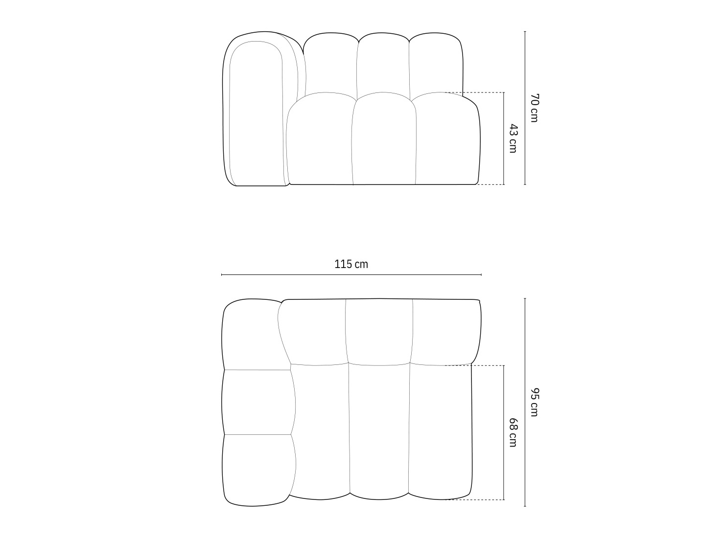 Moduláris fotelek Cirleve 110 (Haga 86)