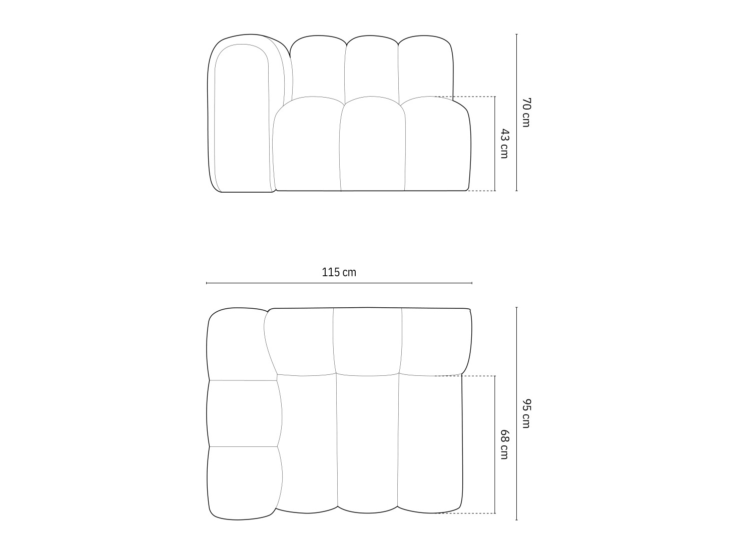 Moduláris fotelek Cirleve 110 (Salvador 1)