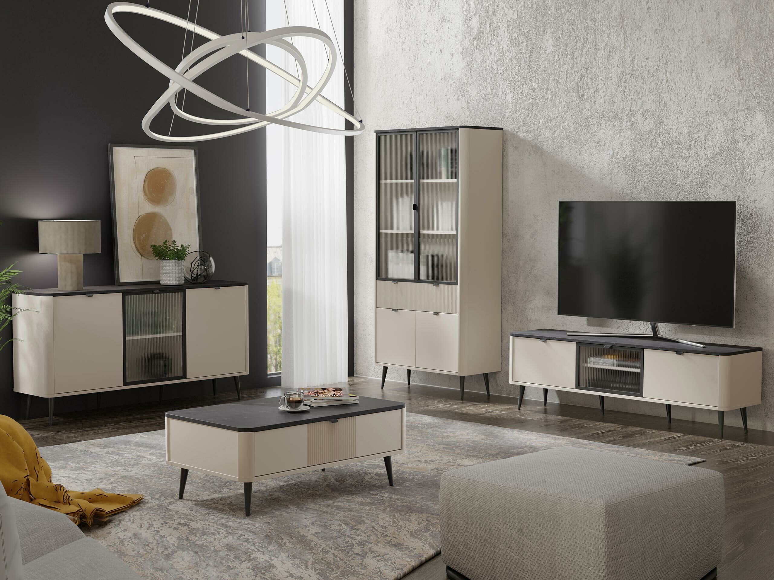 Szekrény Lufela 105 (Kasmír + Szürke márvány)