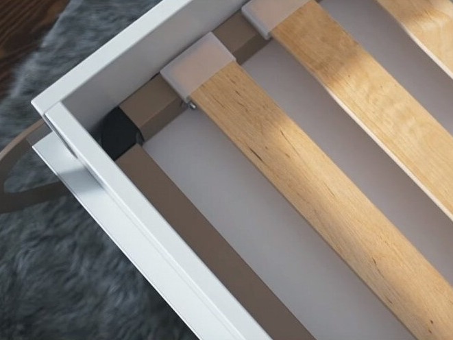 Szekrényágy Concept Pro Lenart III (Fehér + Fényes fehér)