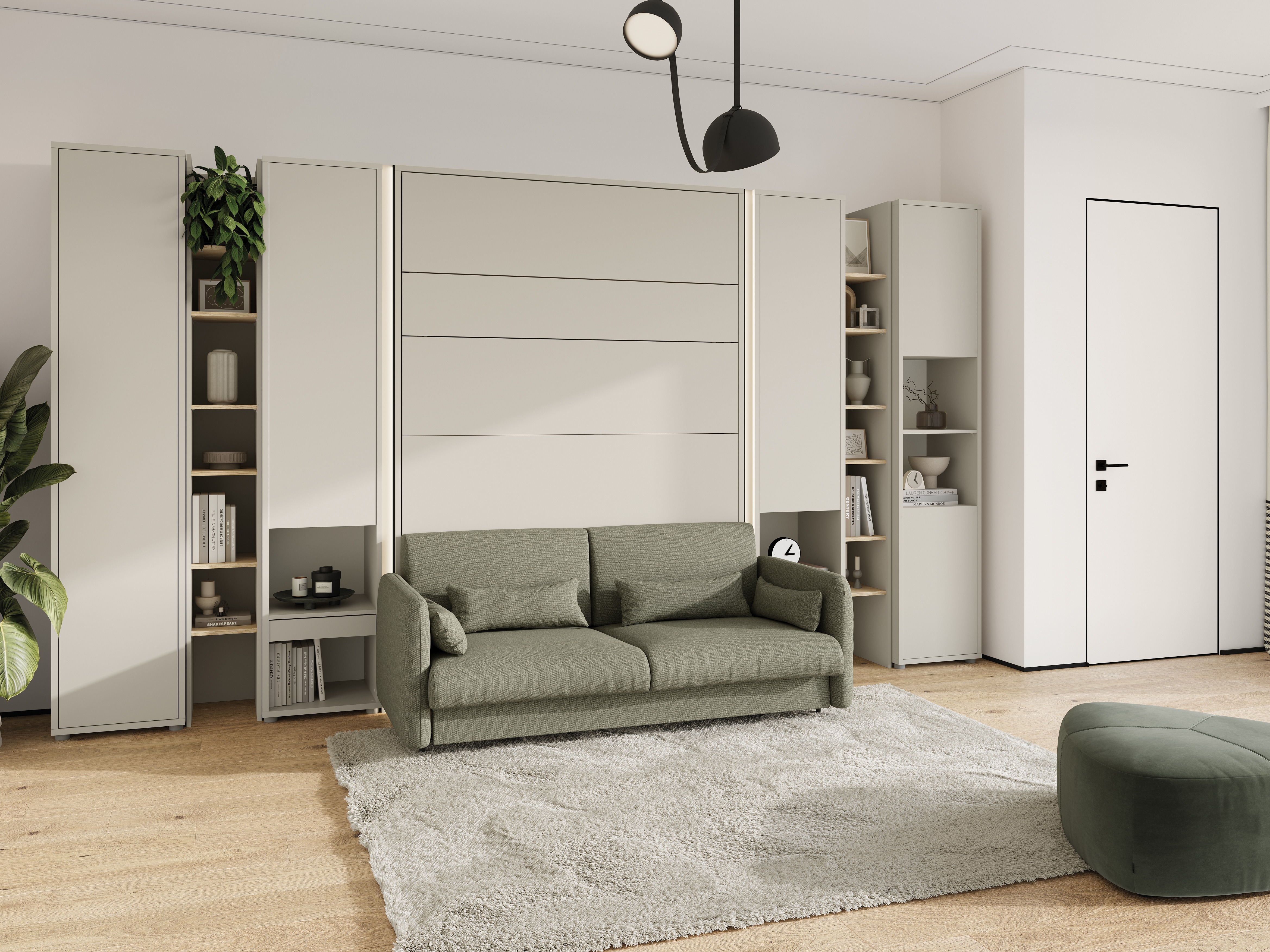 Szekrényágy Concept Pro Lenart Levfere 102 (Kasmír)