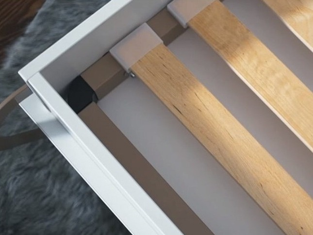 Szekrényágy Concept Pro Lenart Levfere 108 (Fehér + Fényes fehér)