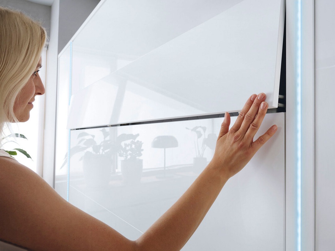 Szekrényágy Concept Pro Lenart Levfere 108 (Fehér + Fényes fehér)