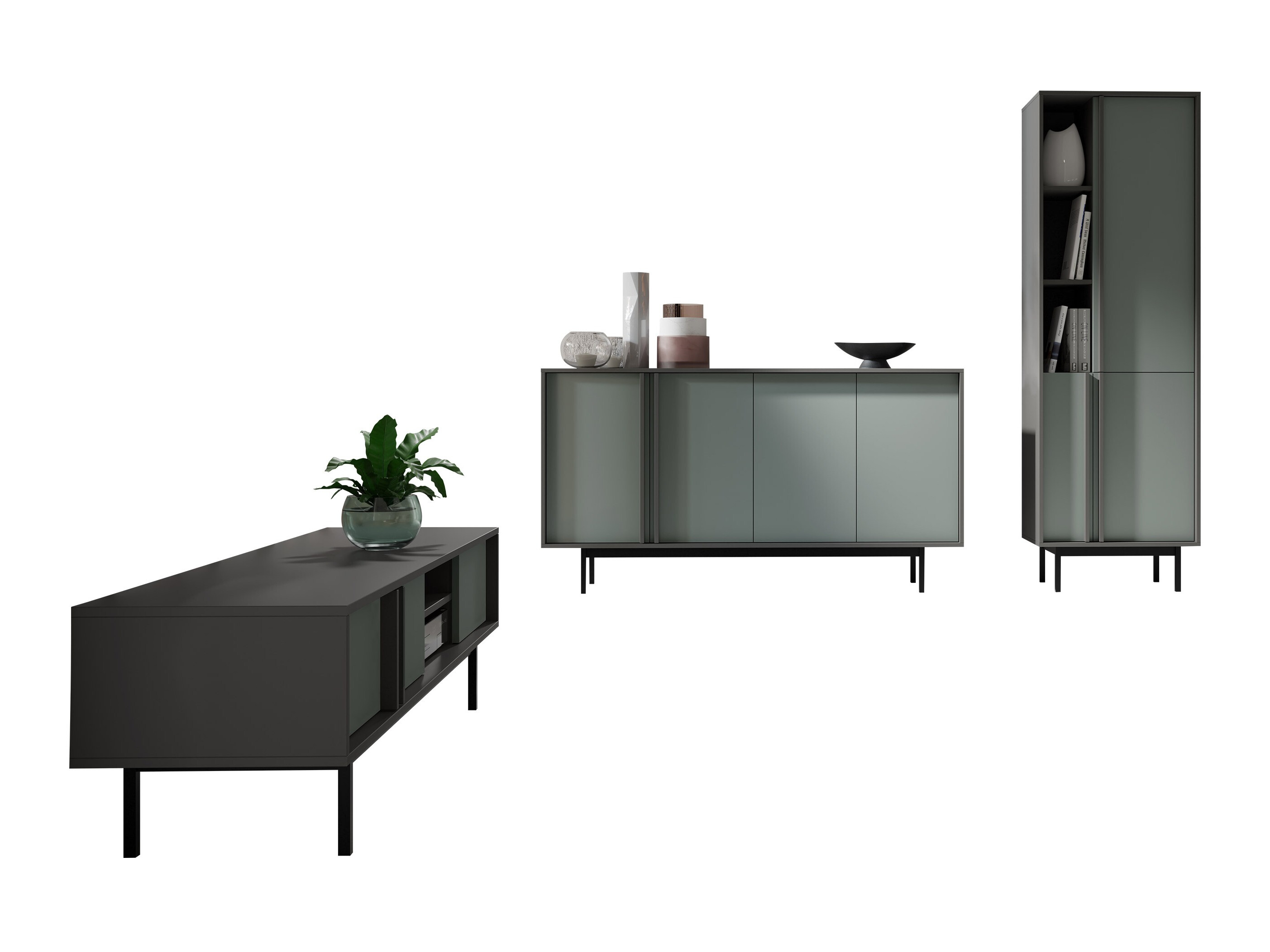 Nappali szett Levali 115 (Poros zöld)