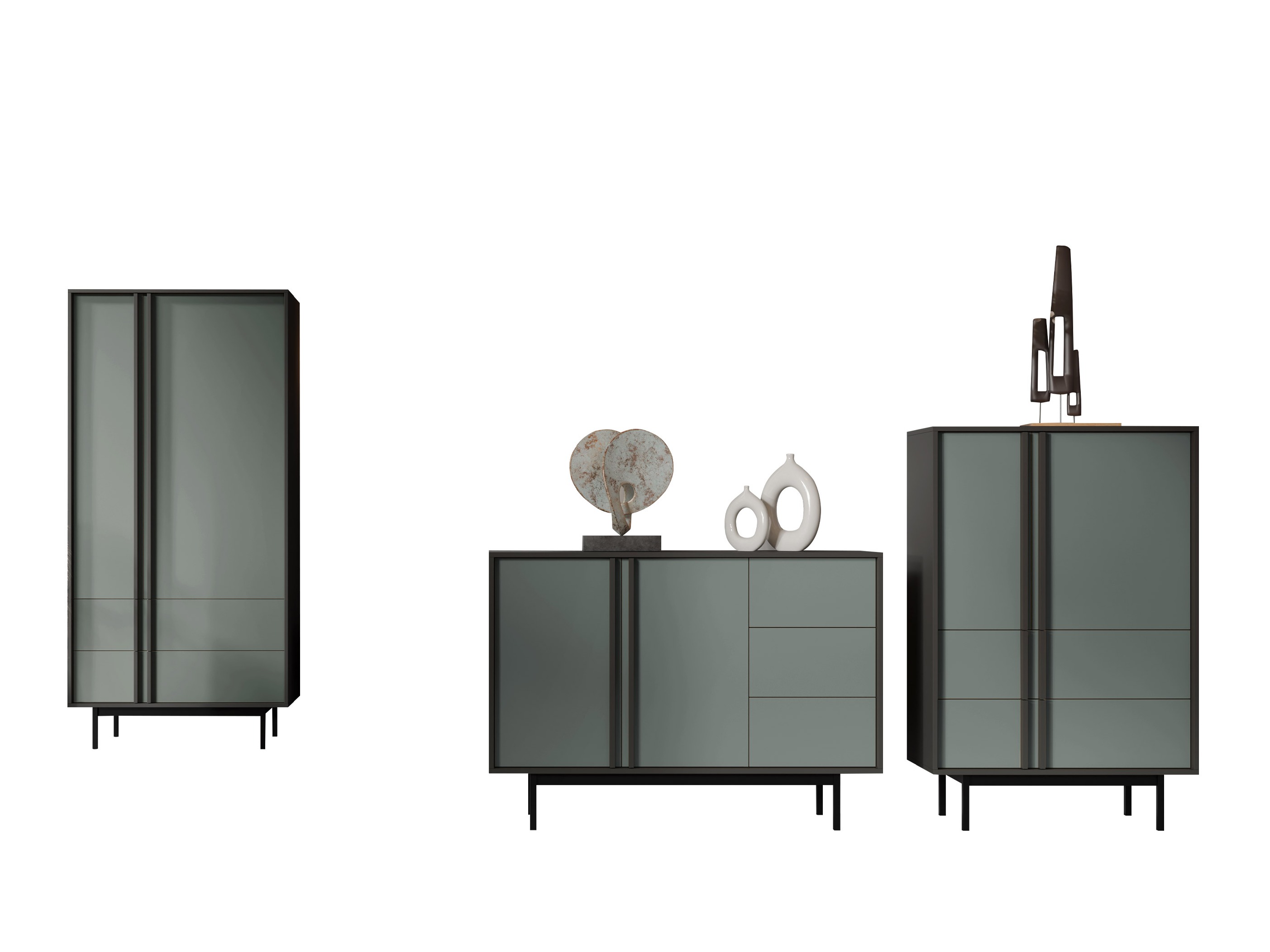 Nappali szett Levali 116 (Poros zöld)