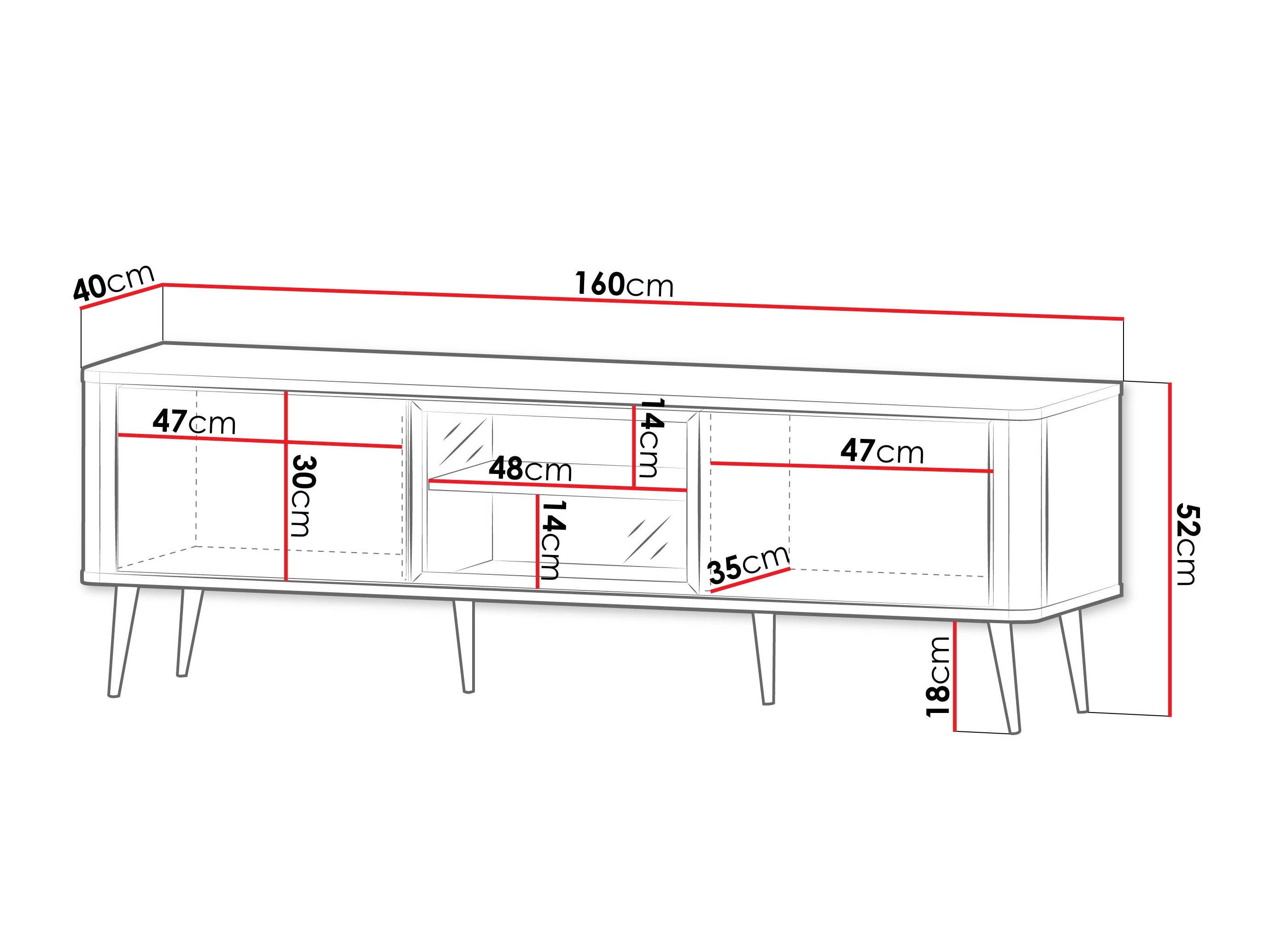TV-állvány Lufela 111 (Kasmír + Szürke márvány)