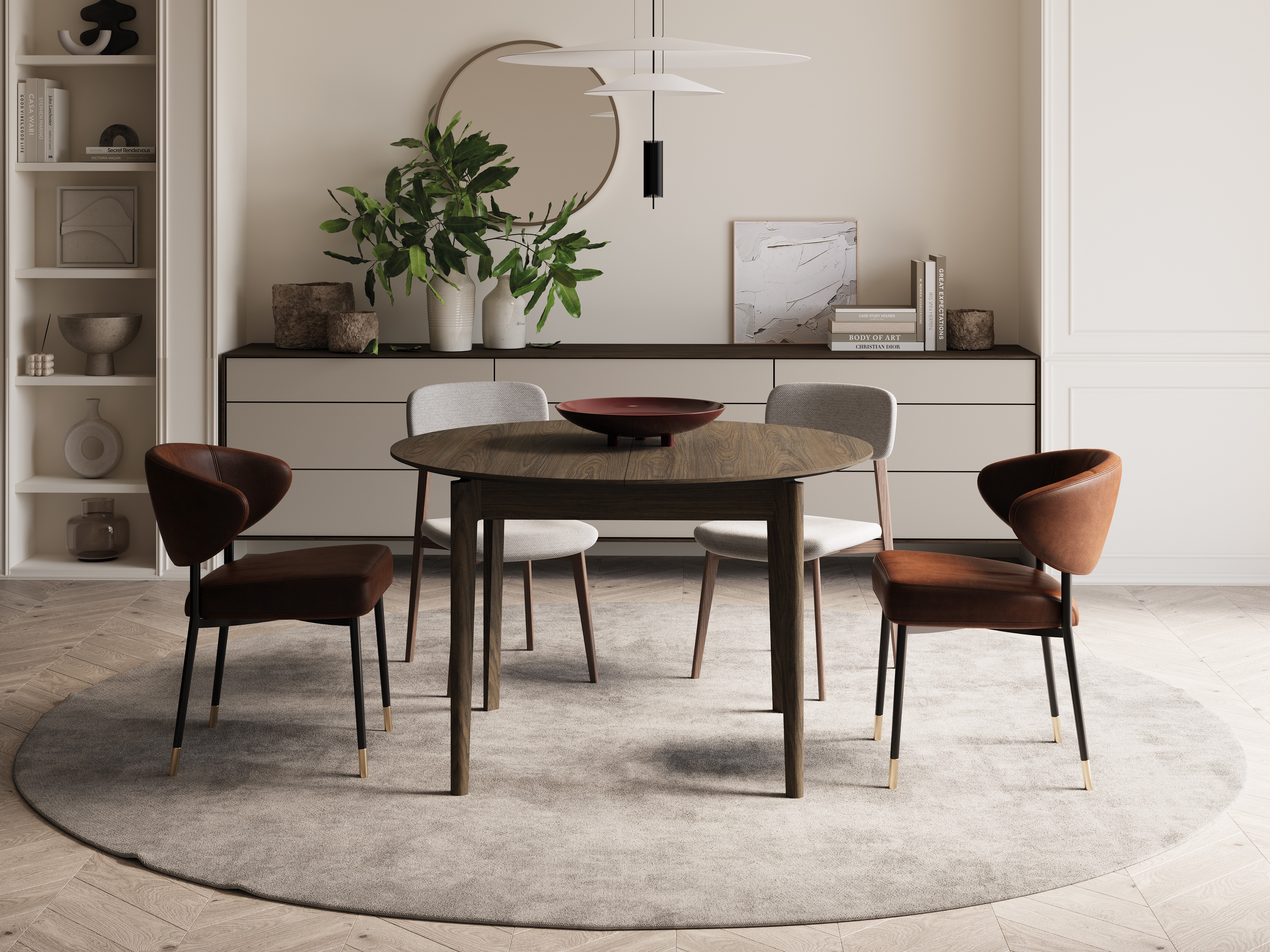 Asztal Fresno 175 (Sötét tölgy)