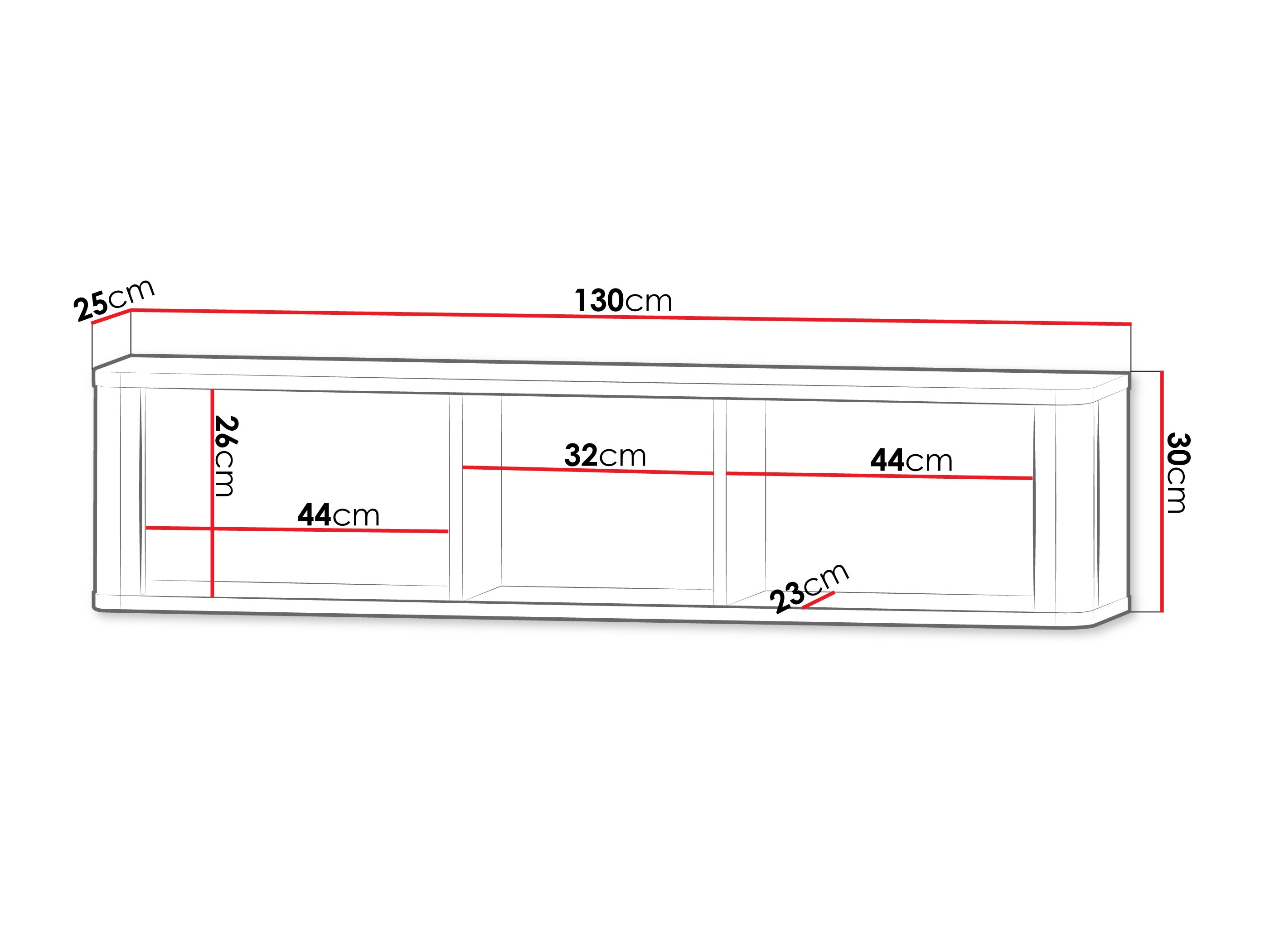 Fali polc Lufela 119 (Kasmír + Szürke márvány)