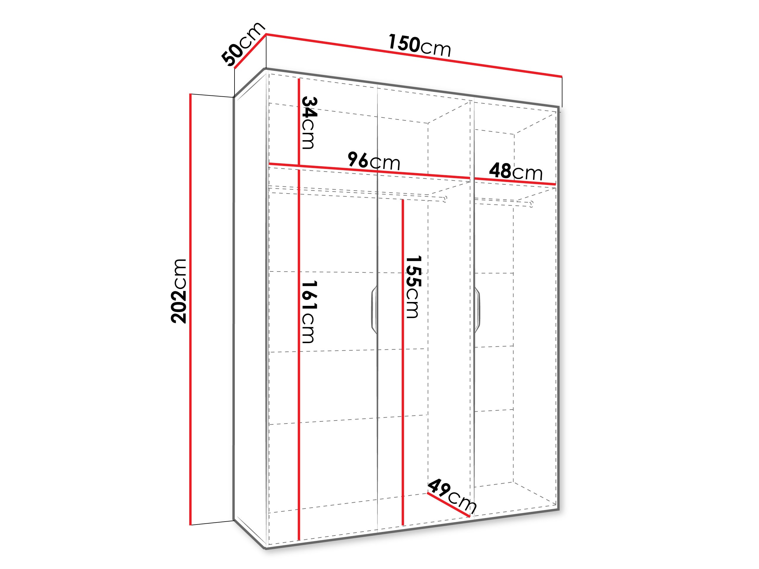 Gardróbszekrény Hartford 512 (Artisan tölgy)
