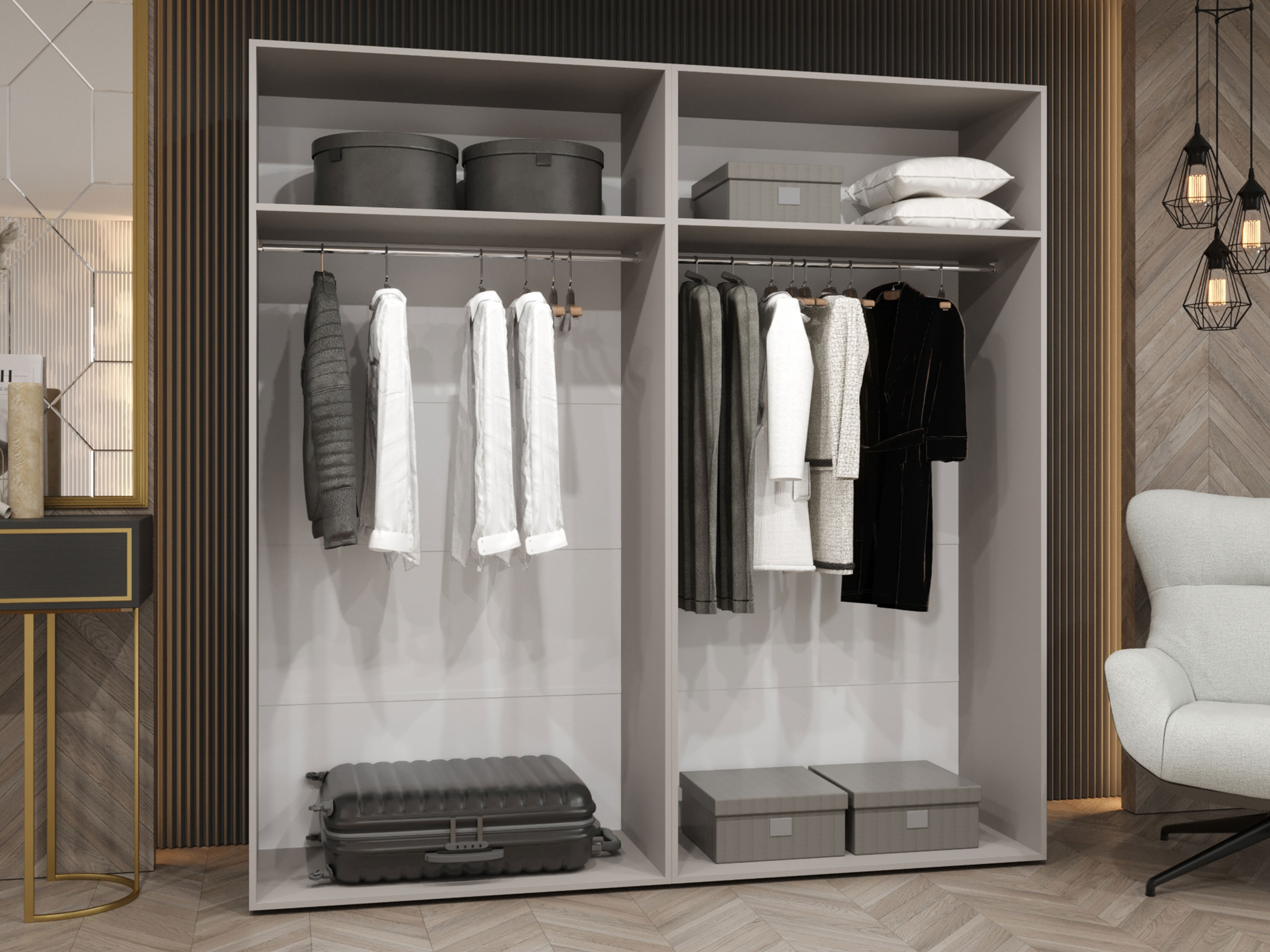 Gardróbszekrény Hartford 513 (Fehér)