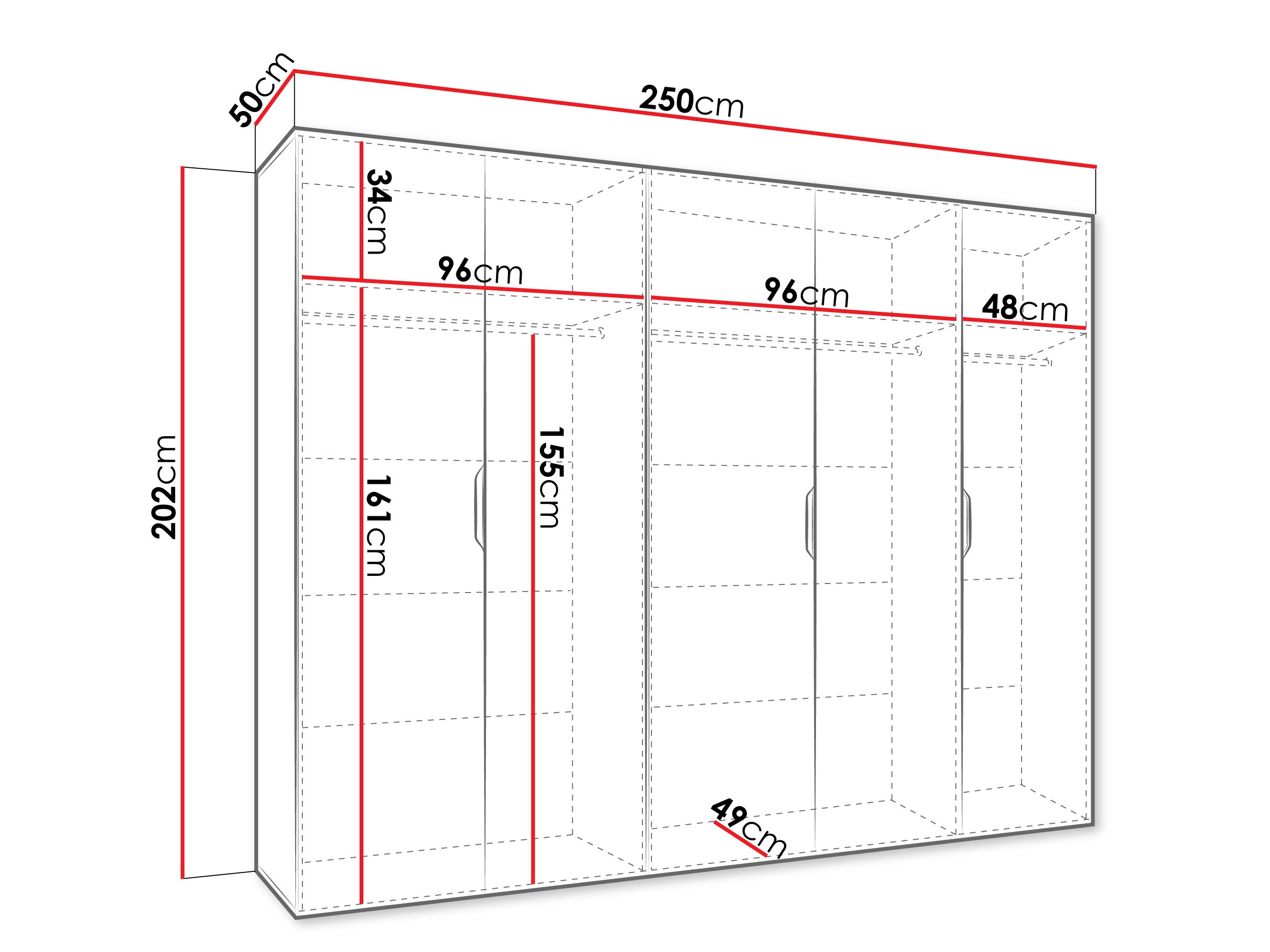 Gardróbszekrény Hartford 515 (Kasmír)