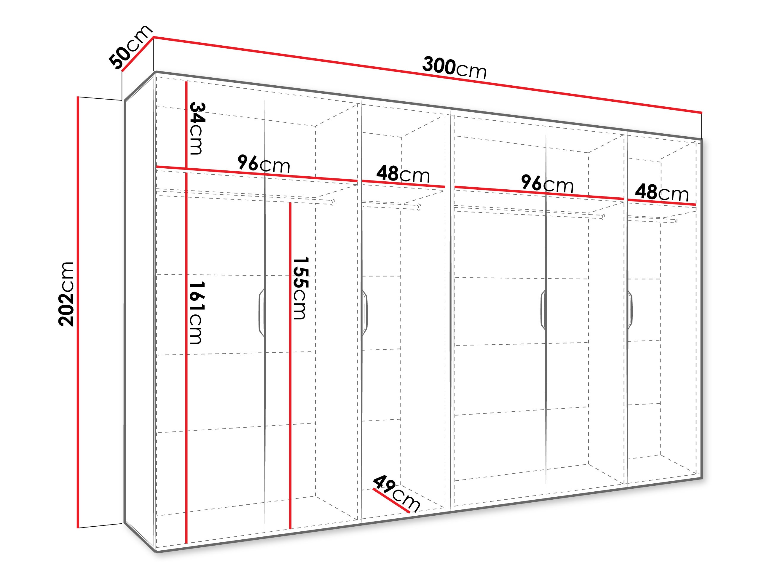 Gardróbszekrény Hartford 518 (Kasmír)