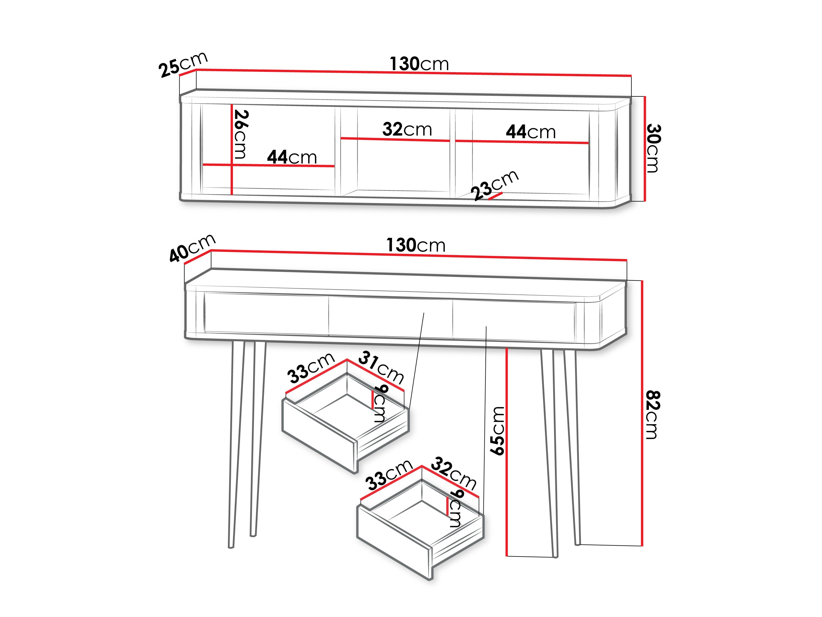 Otthoni iroda készlet Lufela 123 (Kasmír + Szürke márvány)