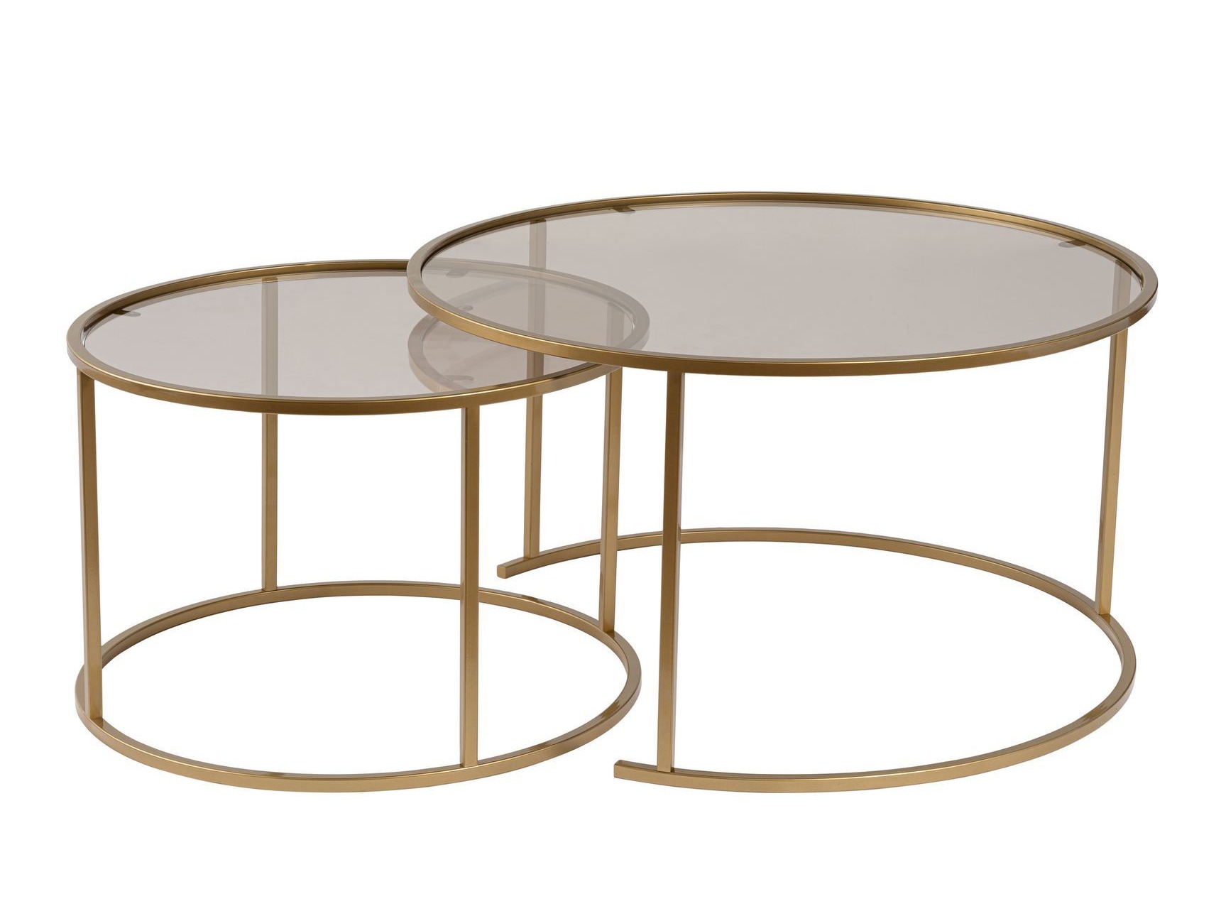 Dohányzóasztal szett Novato 122 (Aranysárga)