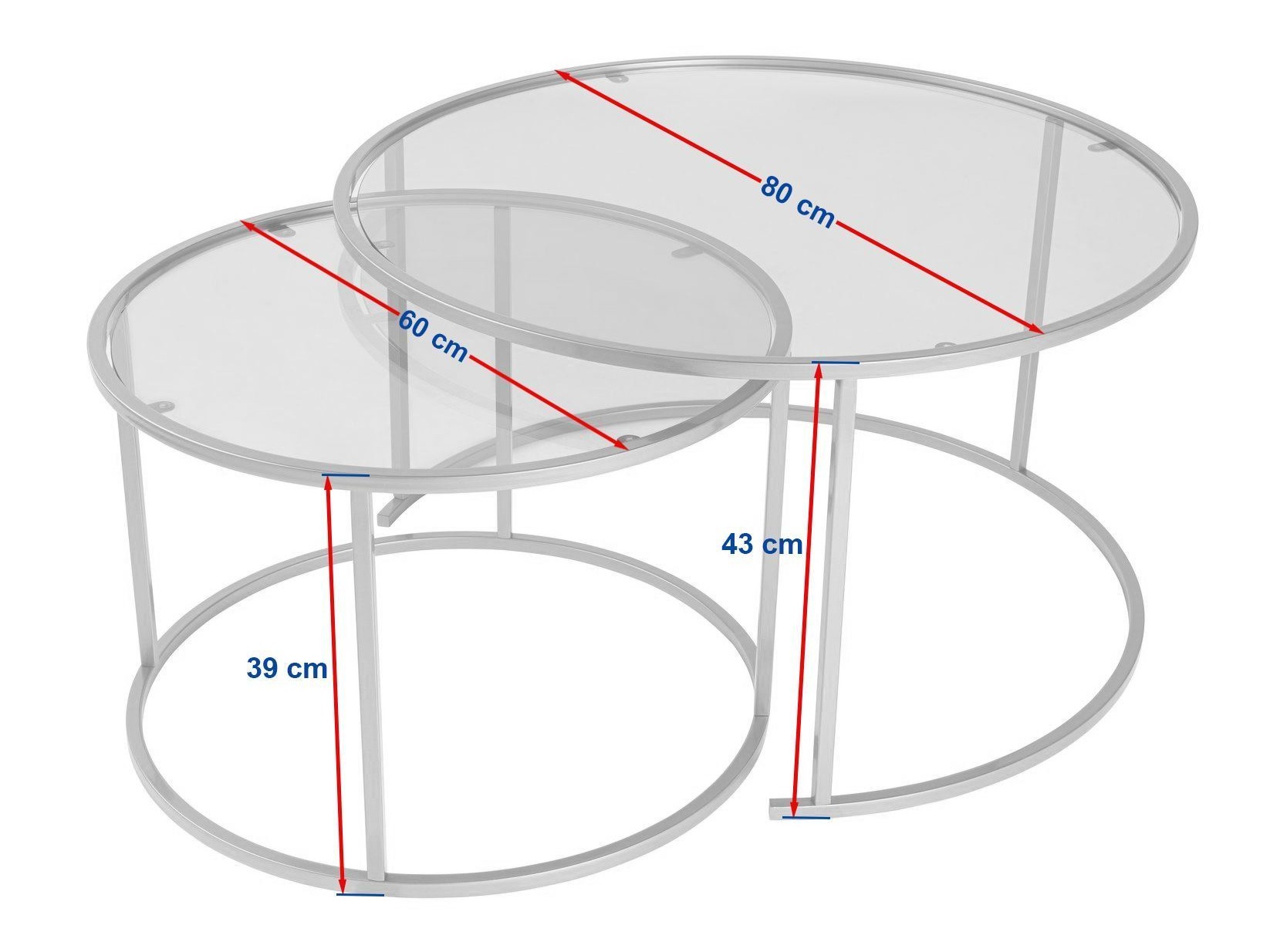 Dohányzóasztal szett Novato 122 (Aranysárga)