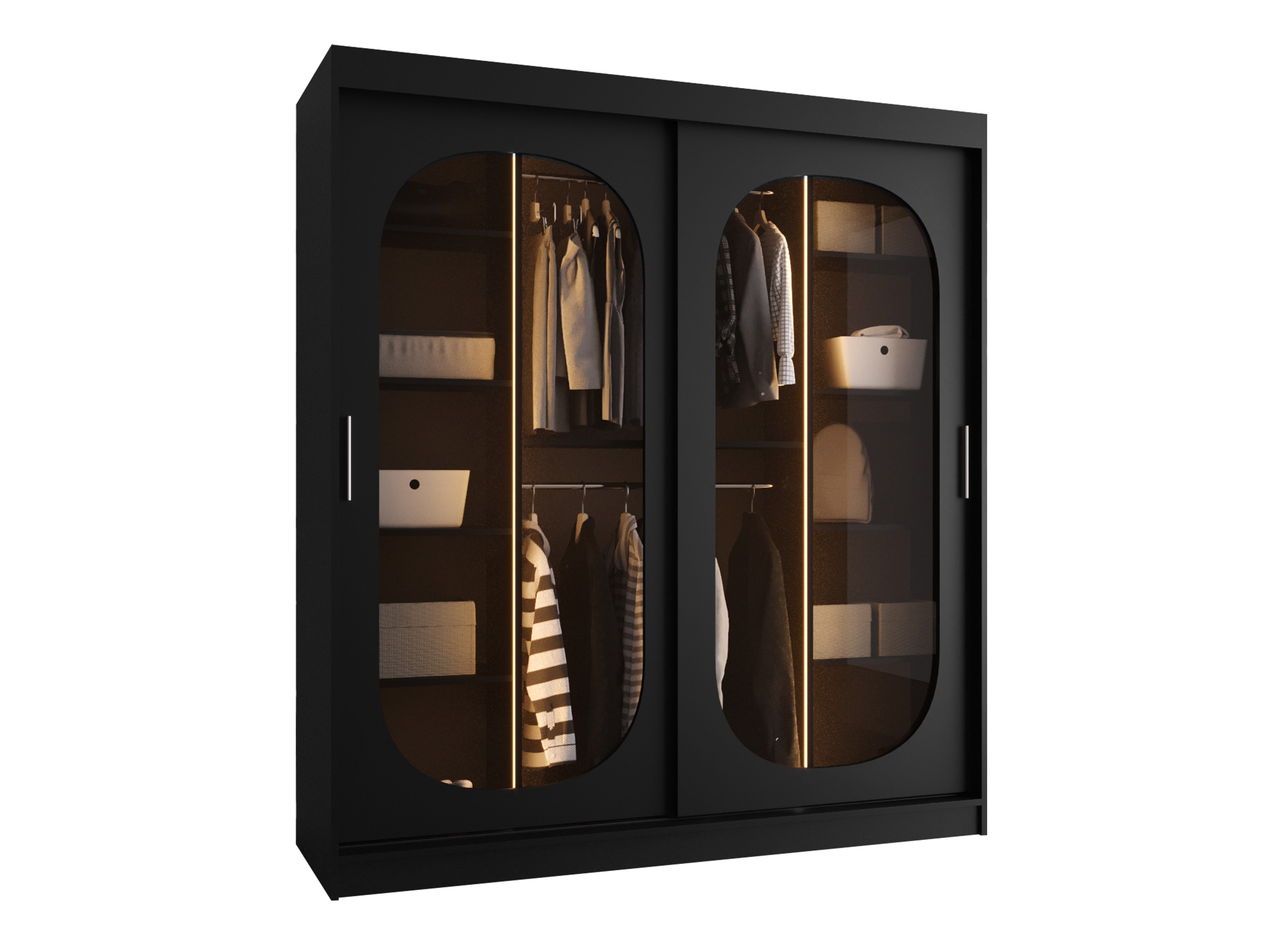 Gardróbszekrény Hartford 520 (Fekete)